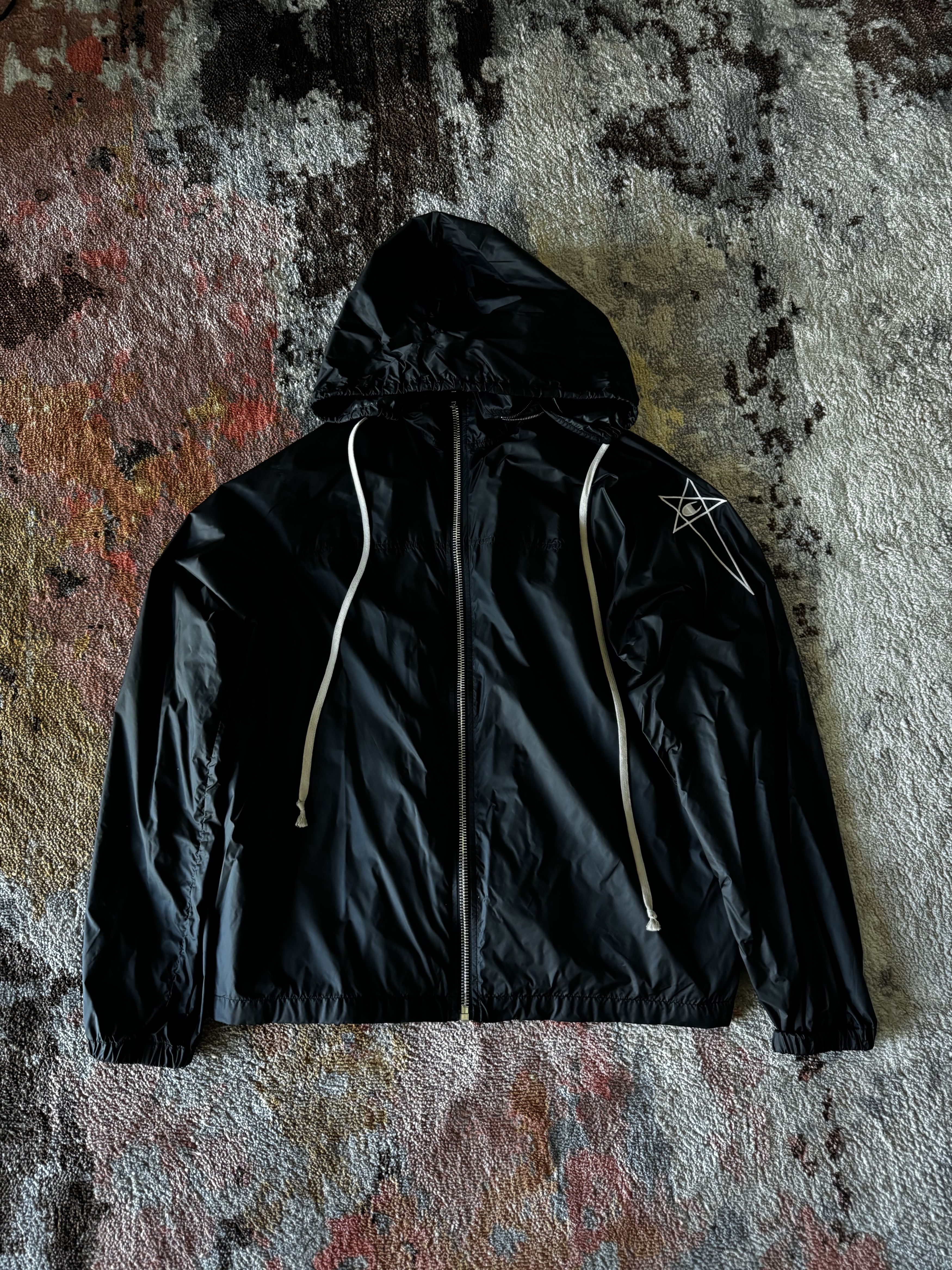Rick Owens Hooded Peter Down Jacket in Black | SVD USA