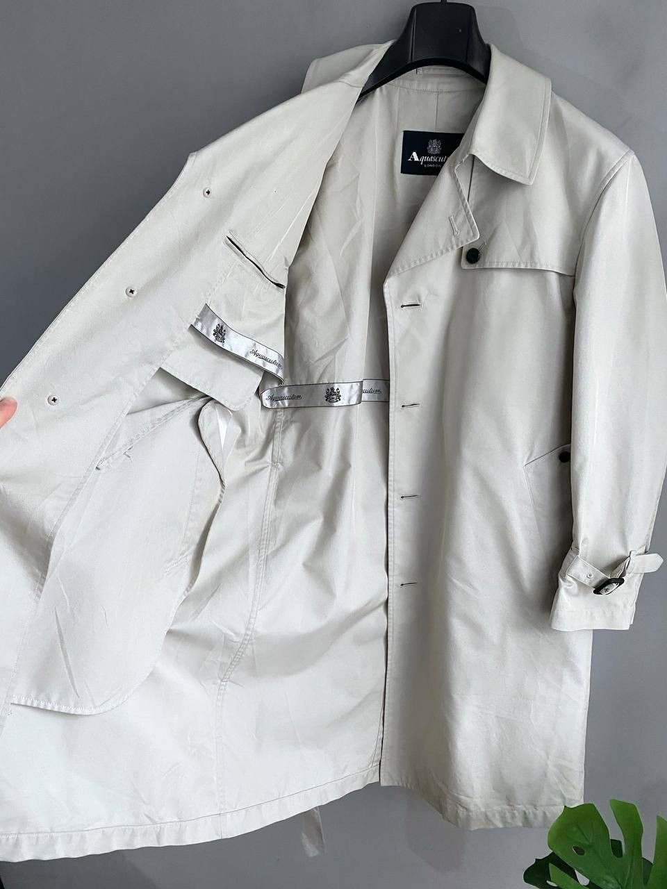 Aquascutum Aquascutum London Men's Grey Light Trench Coat, Size M Size US M / EU 48-50 / 2 - 11 Thumbnail
