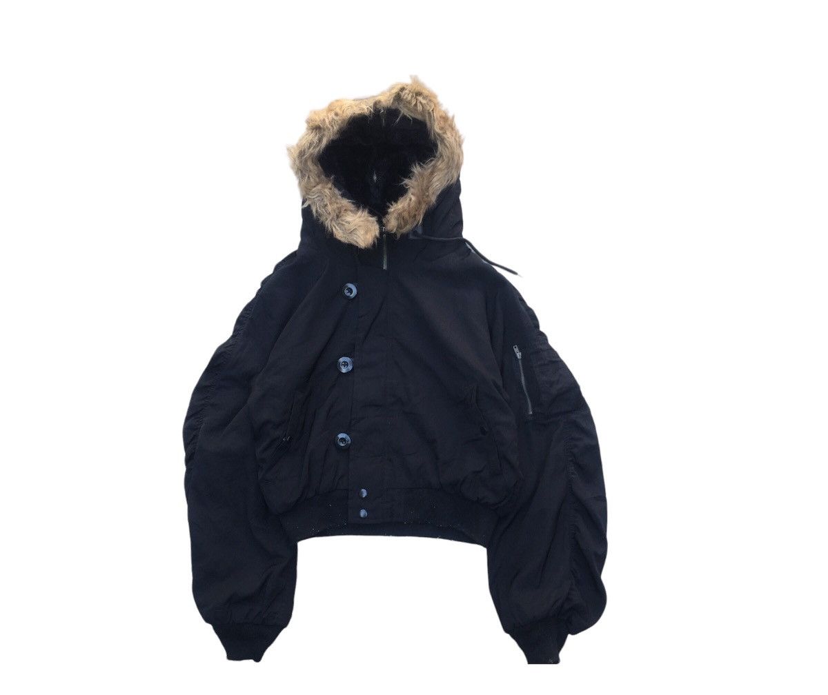image of If Six Was Nine x Kmrii Send Offerbrowny Vintage Japanesse Fur Jacket in Black, Women's (Size Mediu
