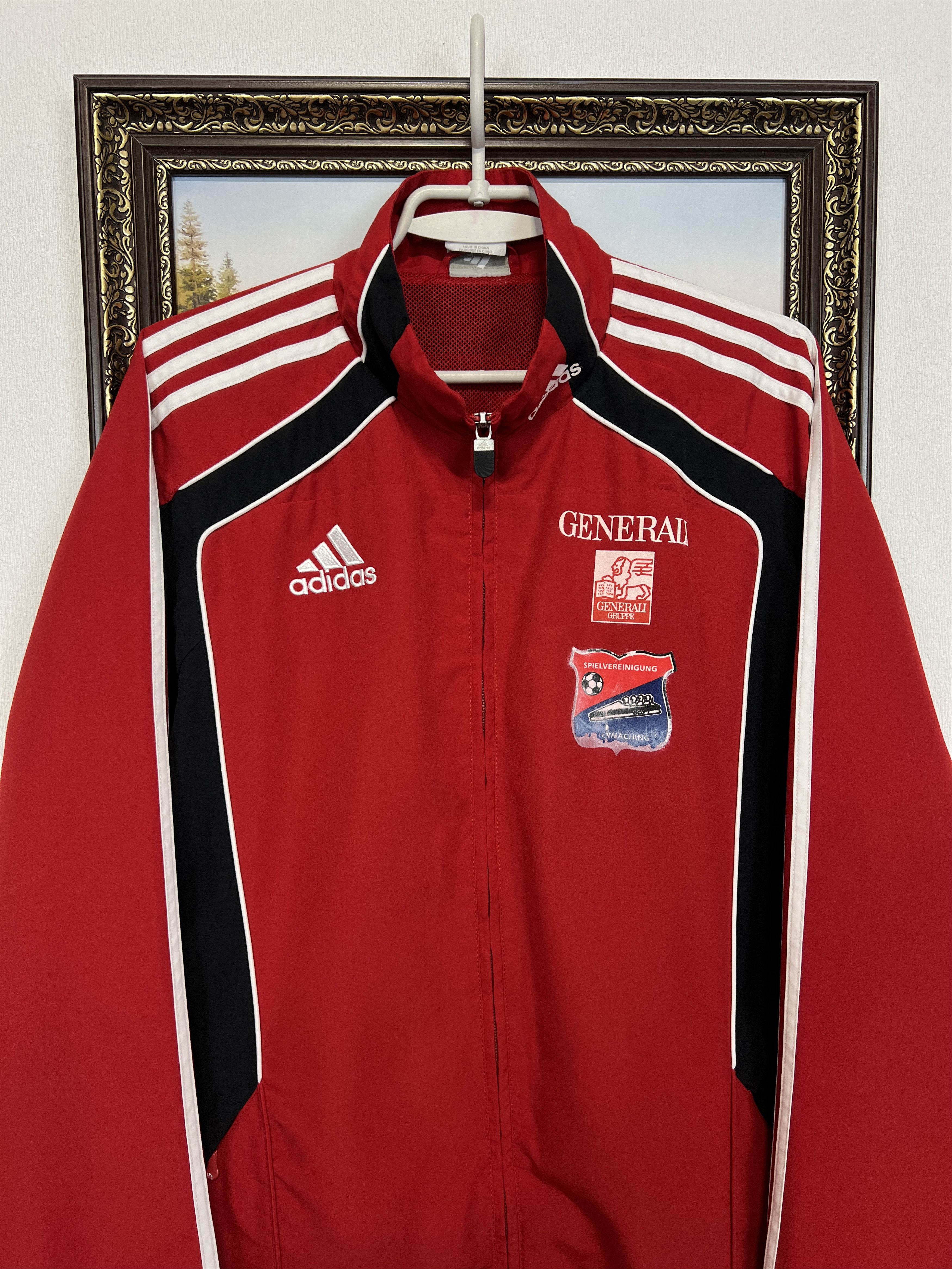 Adidas Vintage SpVgg Unterhaching Football Jacket Soccer Track Top Size US M / EU 48-50 / 2 - 2 Thumbnail