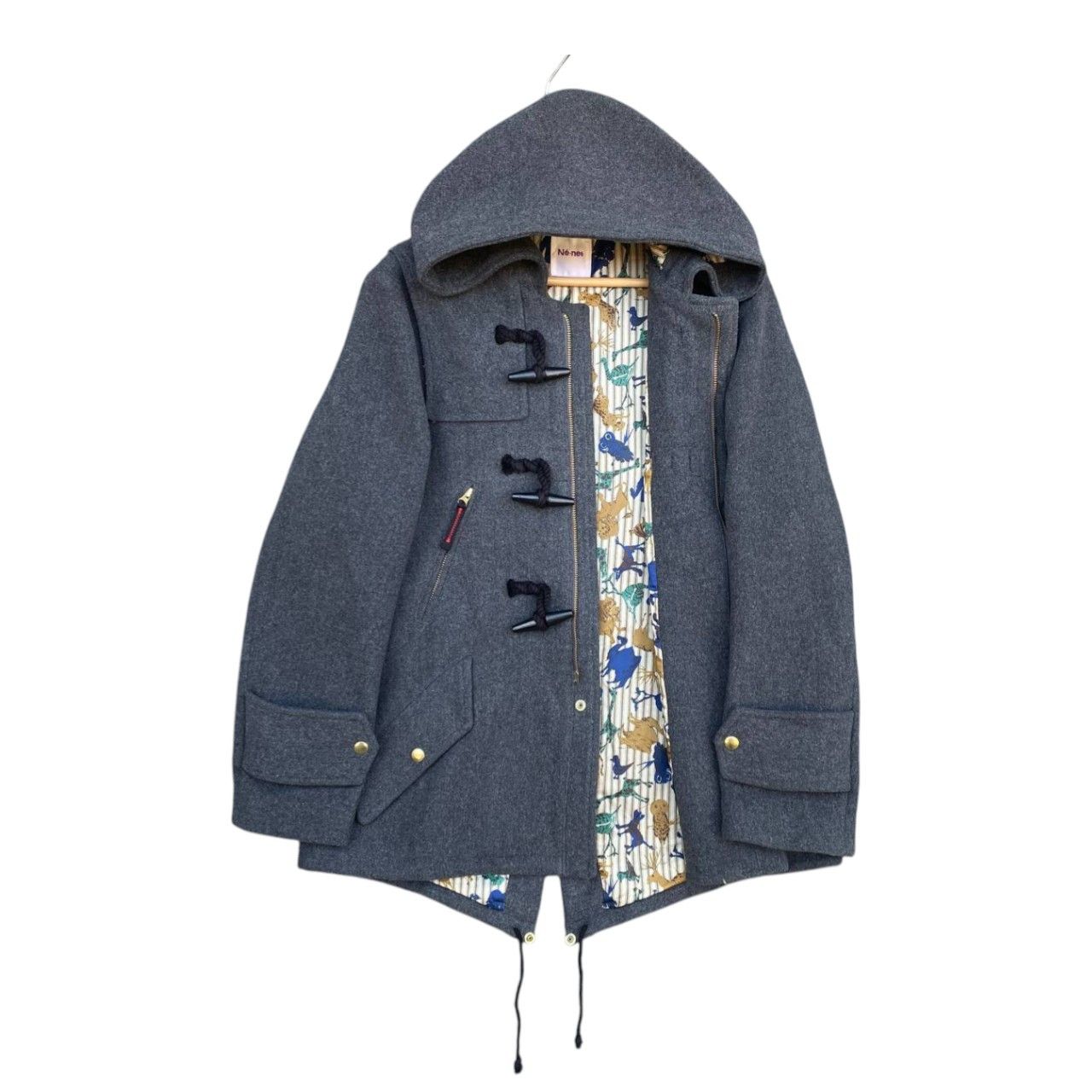 Ne-Net Né-net Issey Miyake Japan Designer Wool Toggle Duffle Coat Size US M / EU 48-50 / 2 - 6 Thumbnail