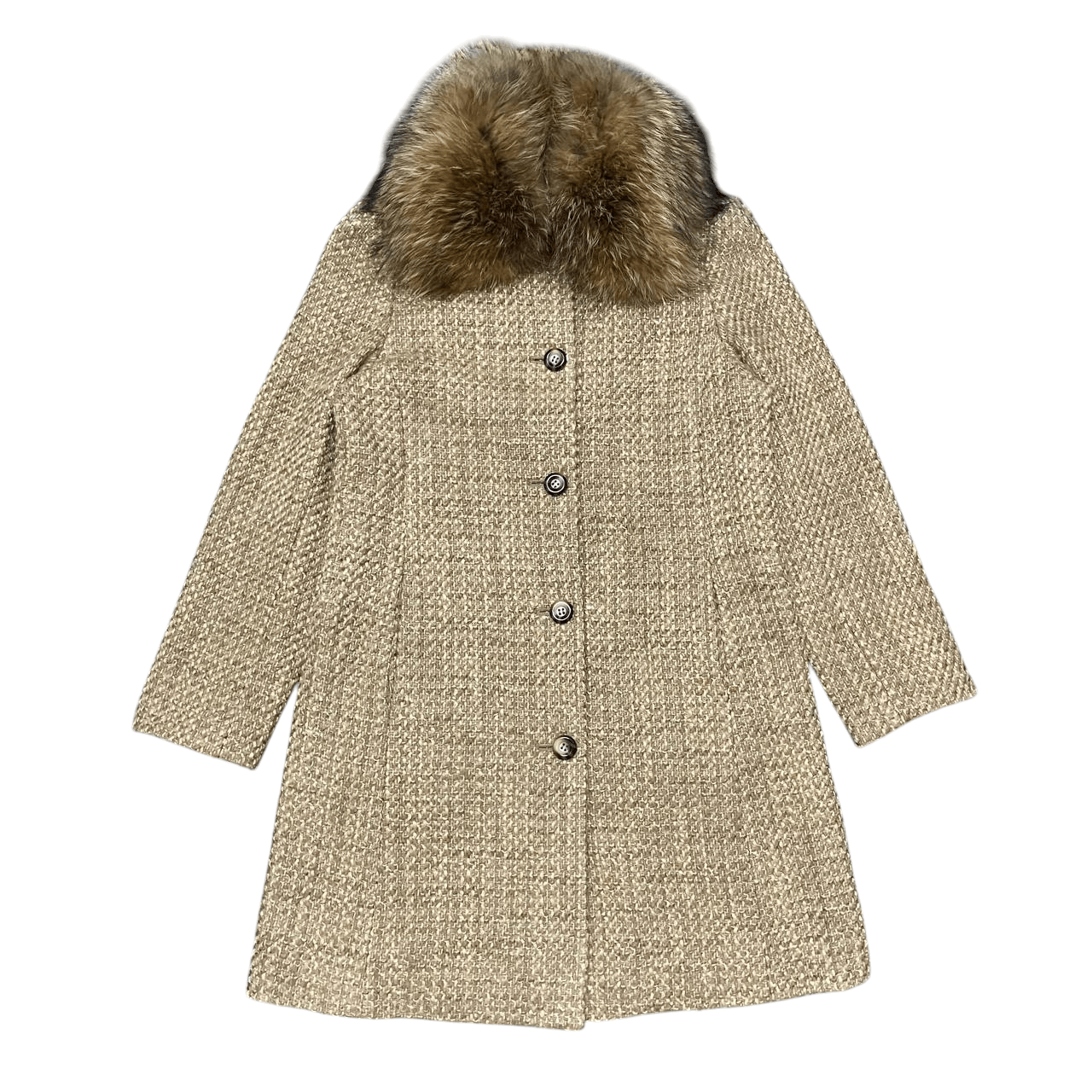 Junko Shimada Vintage Junko Shimada Fox Fur Wool Coat Ifsixwasnine lgb Size US S / EU 44-46 / 1 - 1 Thumbnail