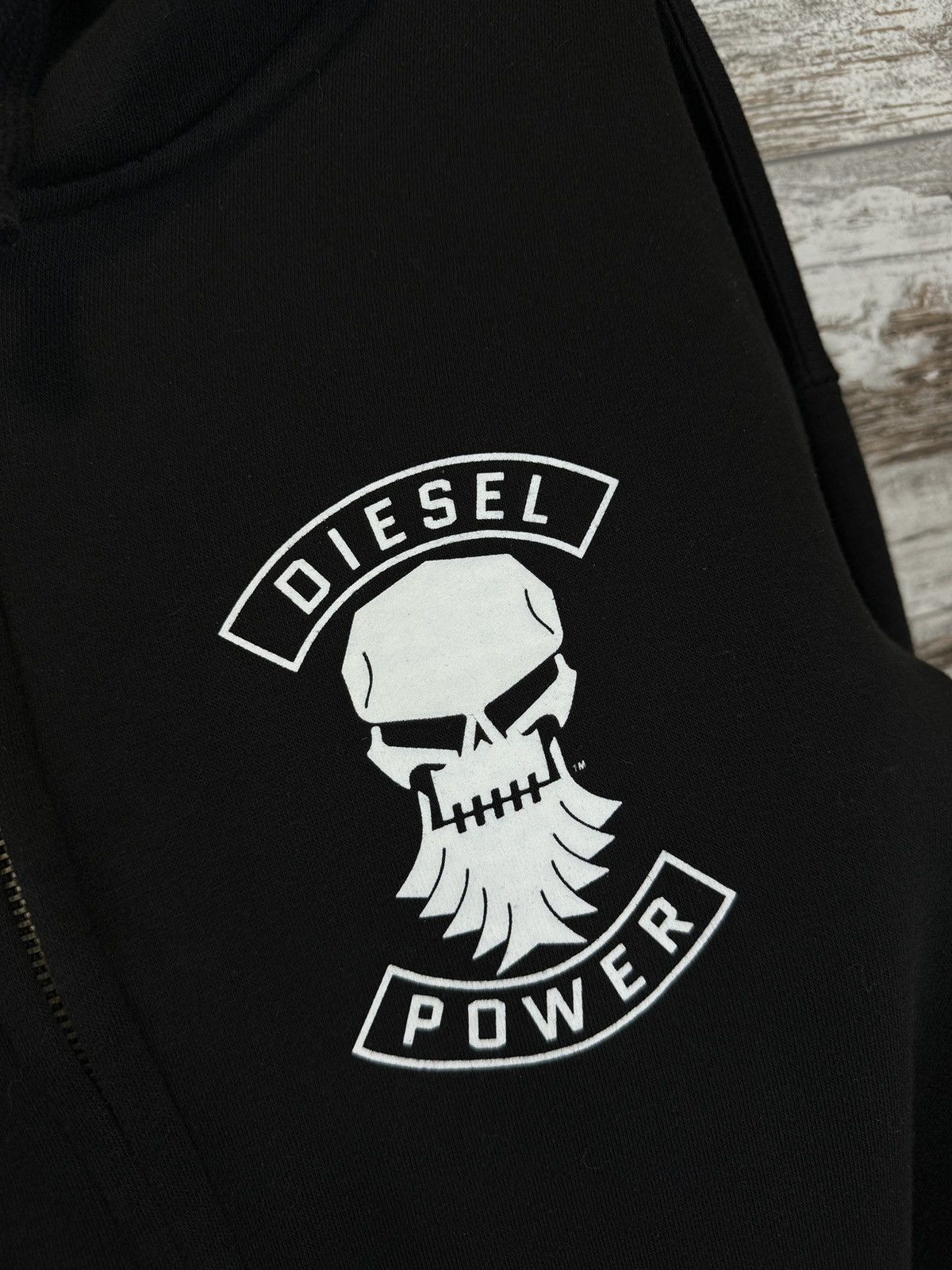 Diesel Mens Diesel Power USA Zip Hoodie black jacket Size US XL / EU 56 / 4 - 8 Thumbnail