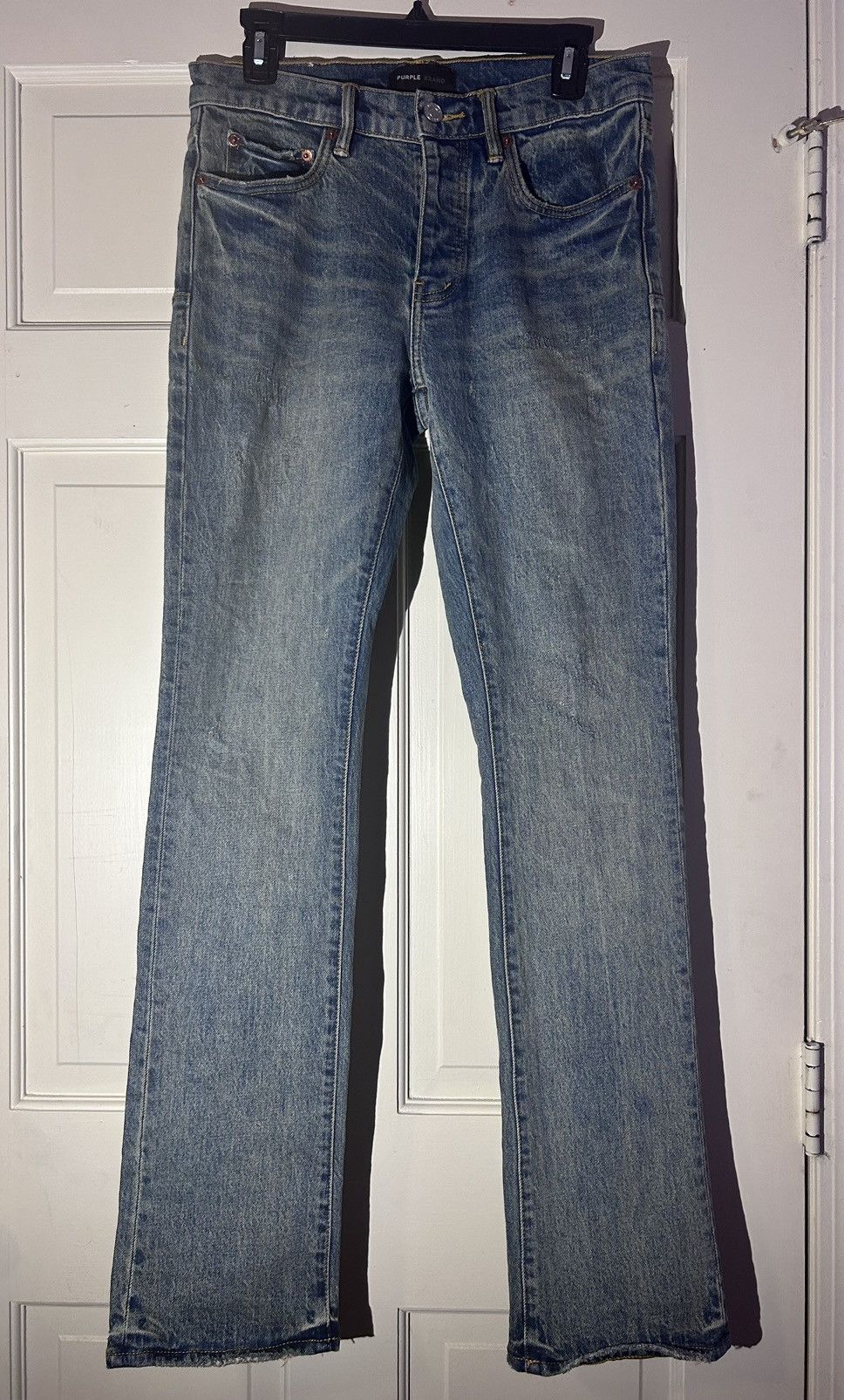 image of Wash Blue Jeans Bootcut Size 30, Men's