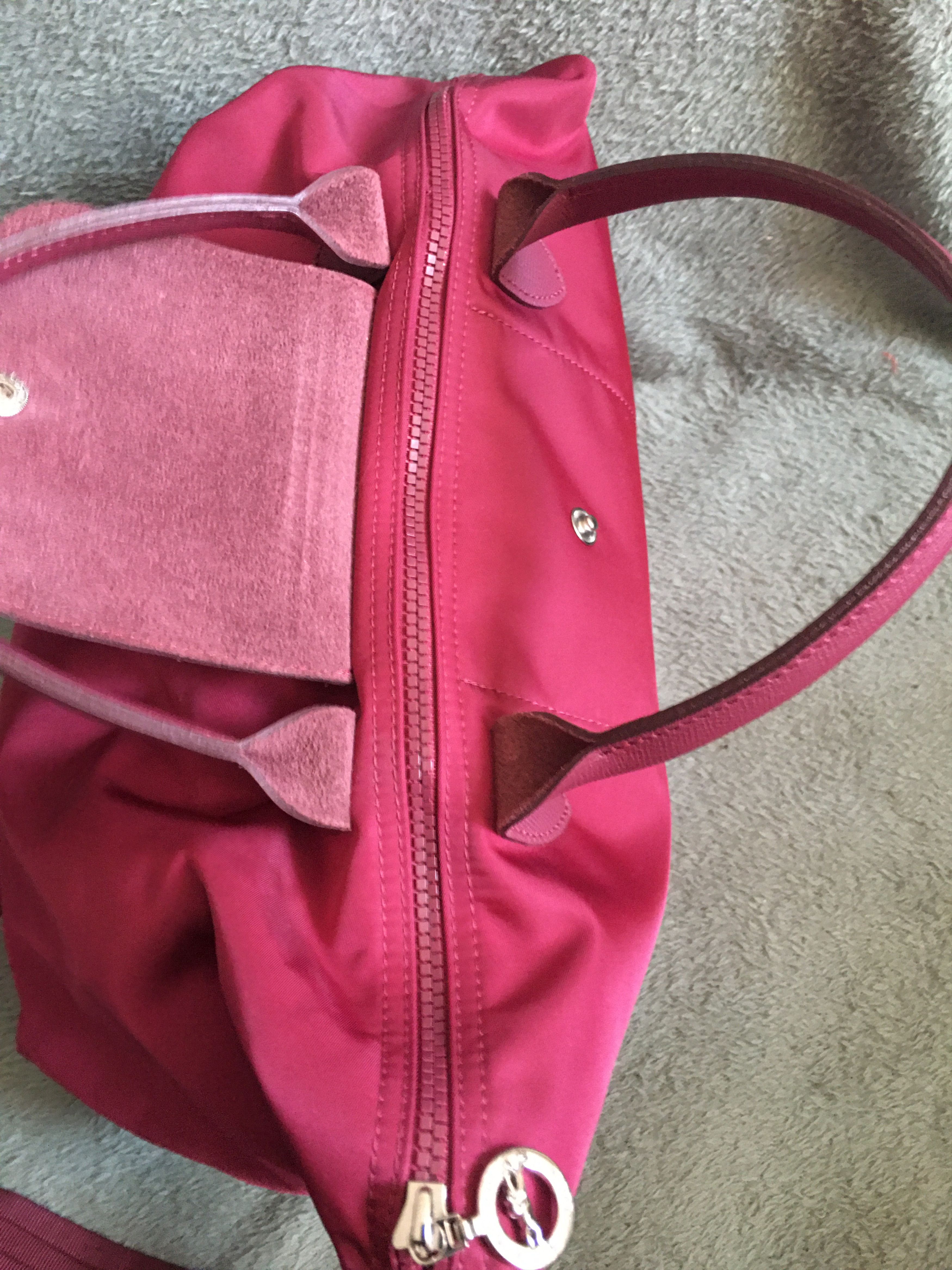 Longchamp Longchamp Le Pliage Neo Medium Tote Bag Raspberry Size ONE SIZE - 11 Thumbnail