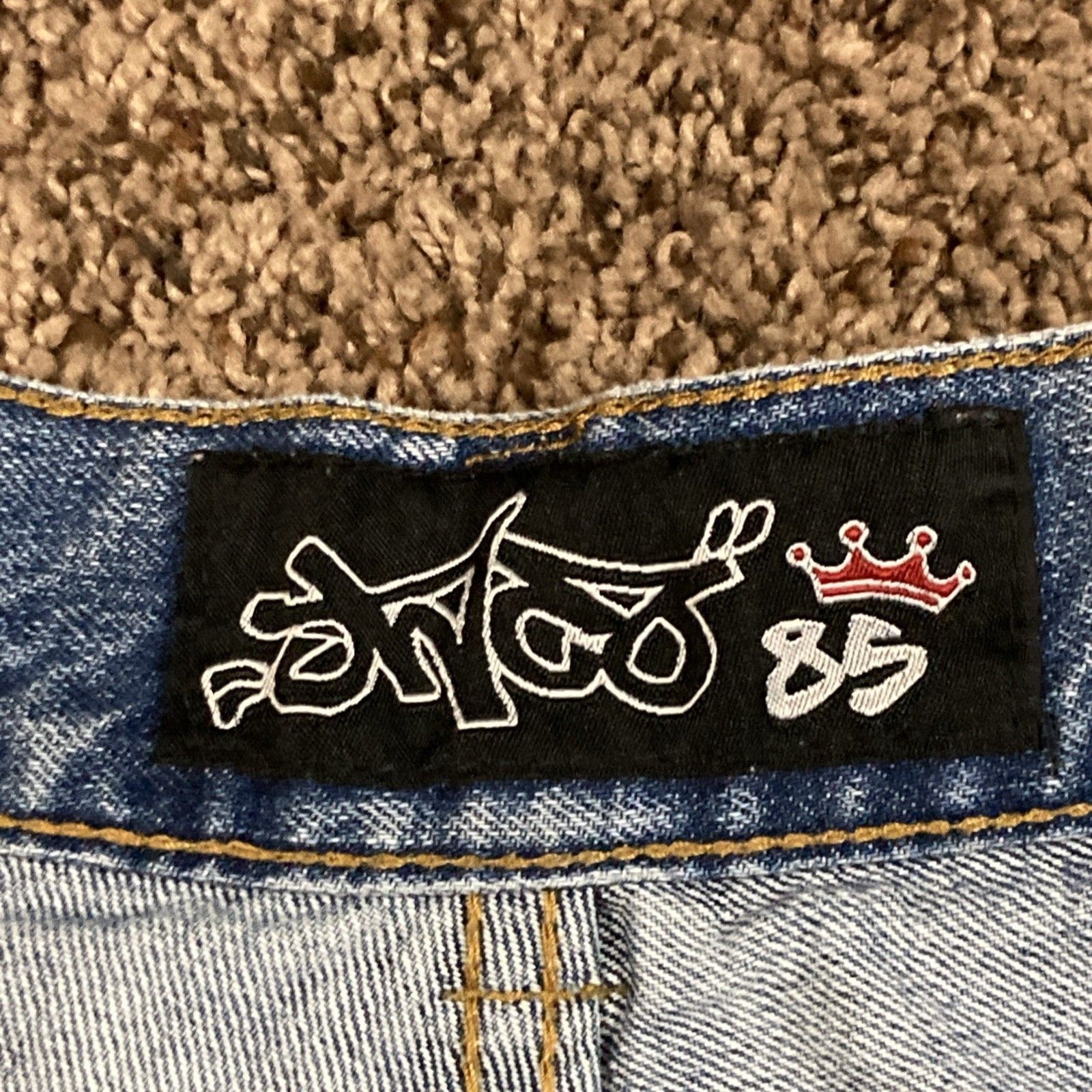 JNCO JNCO 85 "Anti Gov" Y2k Grunge Skater Denim Jeans Mens sz 30 Size US 30 / EU 46 - 4 Thumbnail