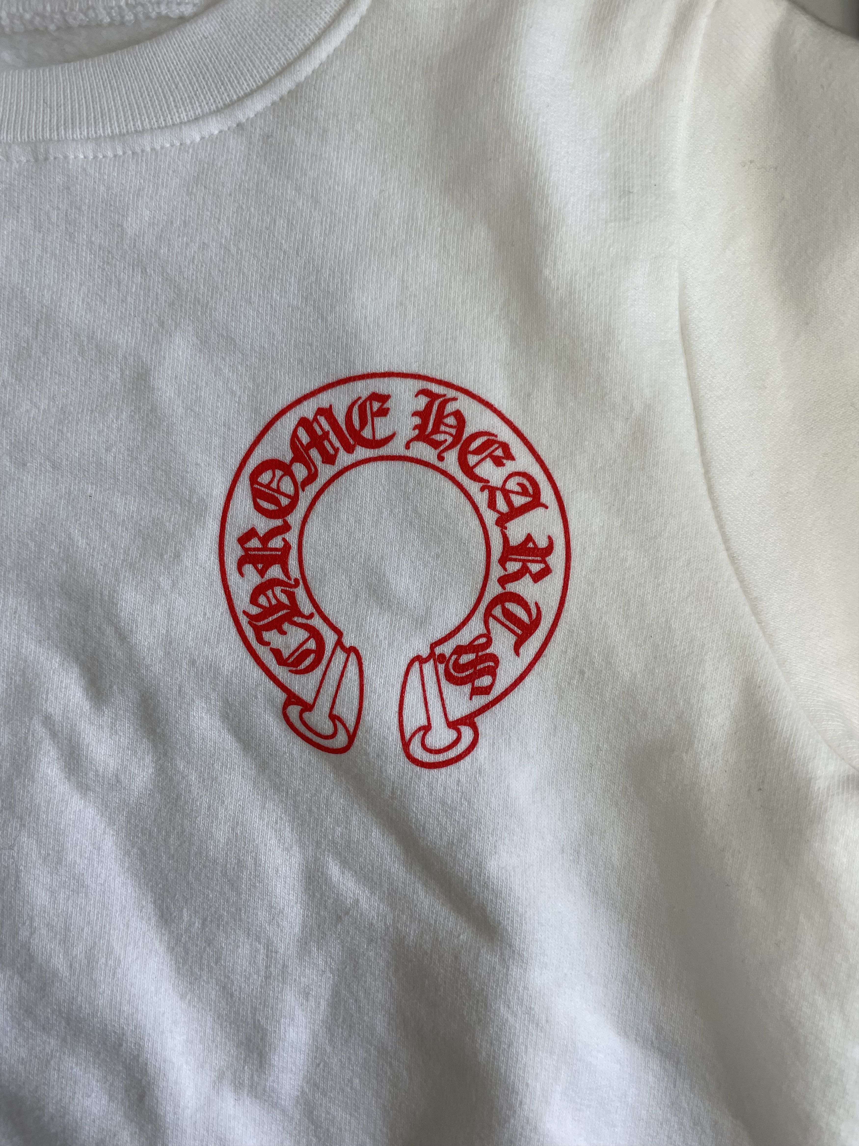 Chrome Hearts Chrome Hearts Deadly Doll Horseshoe White Kids Sweatshirt Size US XXS / EU 40 - 3 Thumbnail