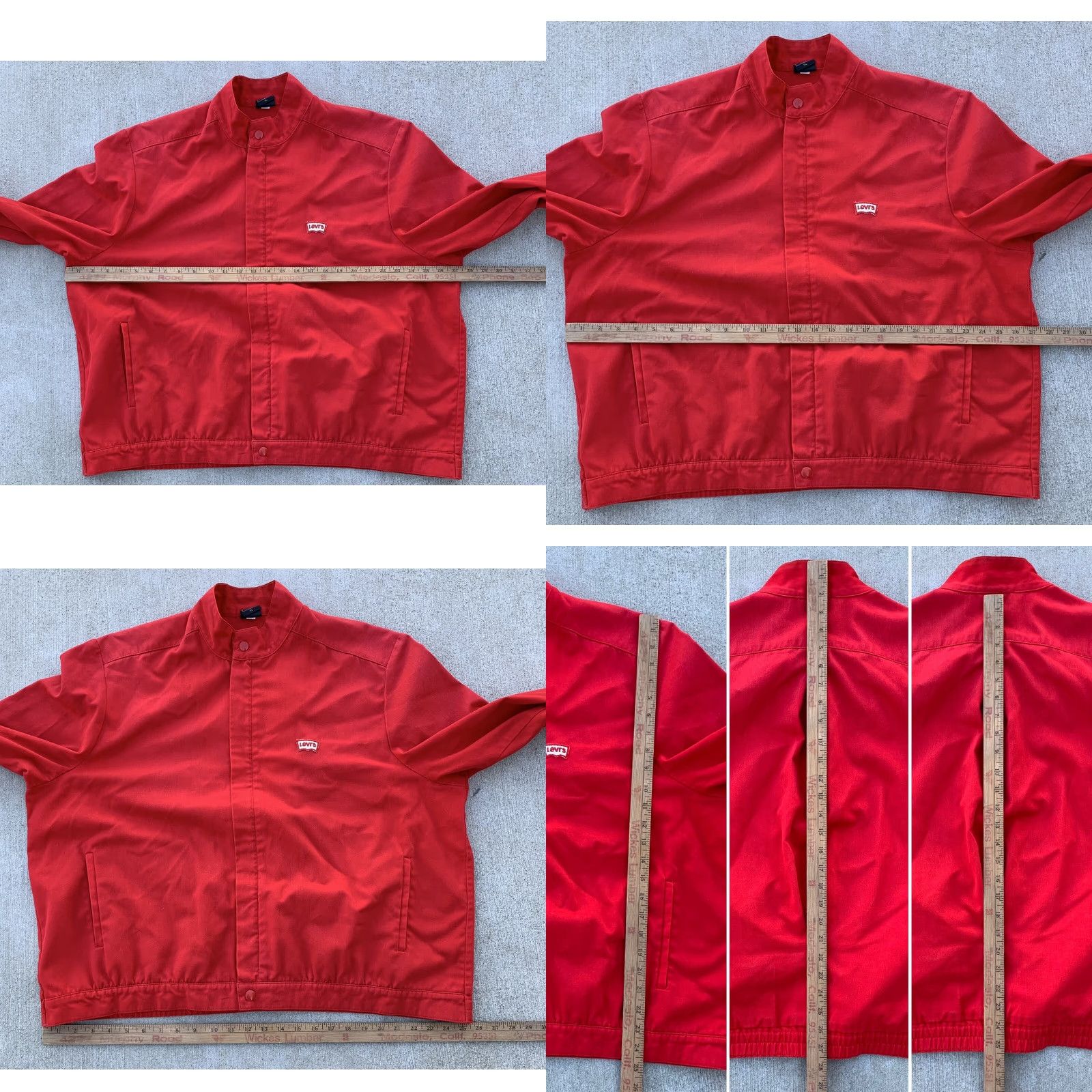 Levi's VINTAGE Levi's jacket red with logo on chest Talon zipper XL Mens Jacket Size US XL / EU 56 / 4 - 11 Thumbnail