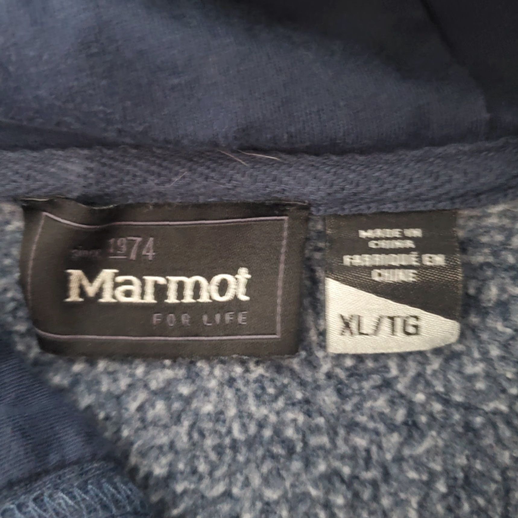 Marmot Marmot Hoodie Mens XL Blue Mountain Graphic Long Sleeve Pullover Outdoors Kangaroo Pocket Regular Fit Casual Sweatshirt Size US XL / EU 56 / 4 - 3 Thumbnail