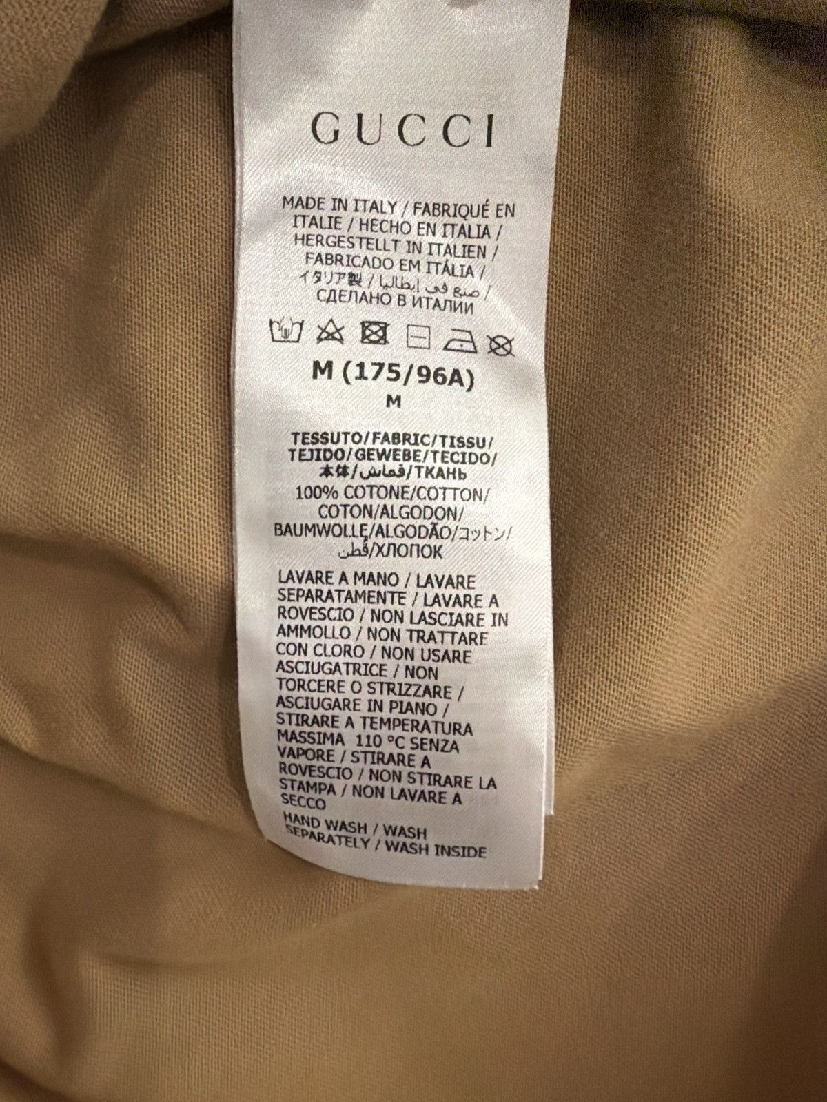 Gucci Gucci Mirror Logo Graphic T-Shirt Beige Purple Yellow Size Size US M / EU 48-50 / 2 - 5 Thumbnail