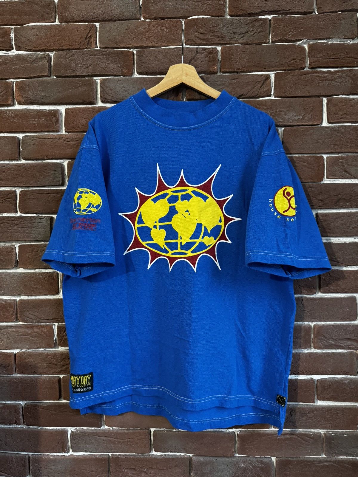 Band Tees 90s MayDay Bad+Mad Love Parade rave vintage long Techno tee Size US L / EU 52-54 / 3 - 1 Thumbnail