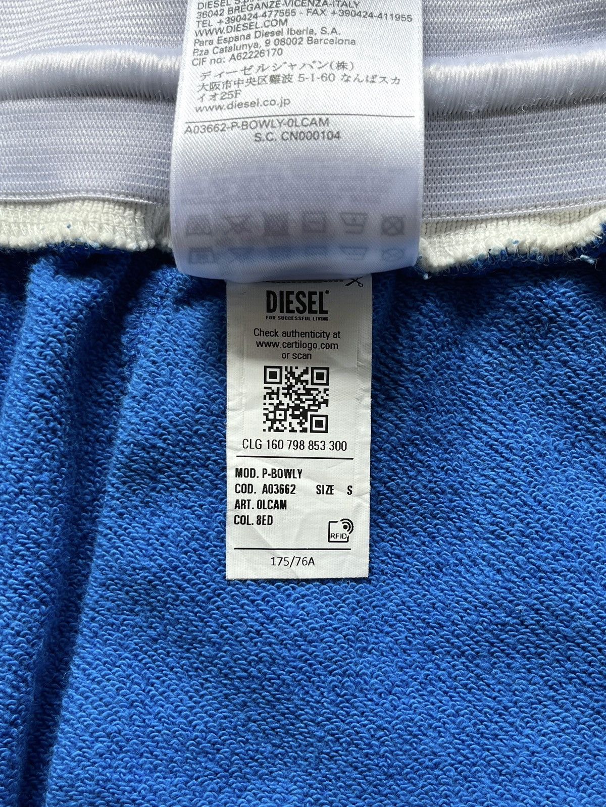 Diesel DIESEL P-Bowly Elastic Waist Knit Sweat Shorts Size US 30 / EU 46 - 9 Thumbnail