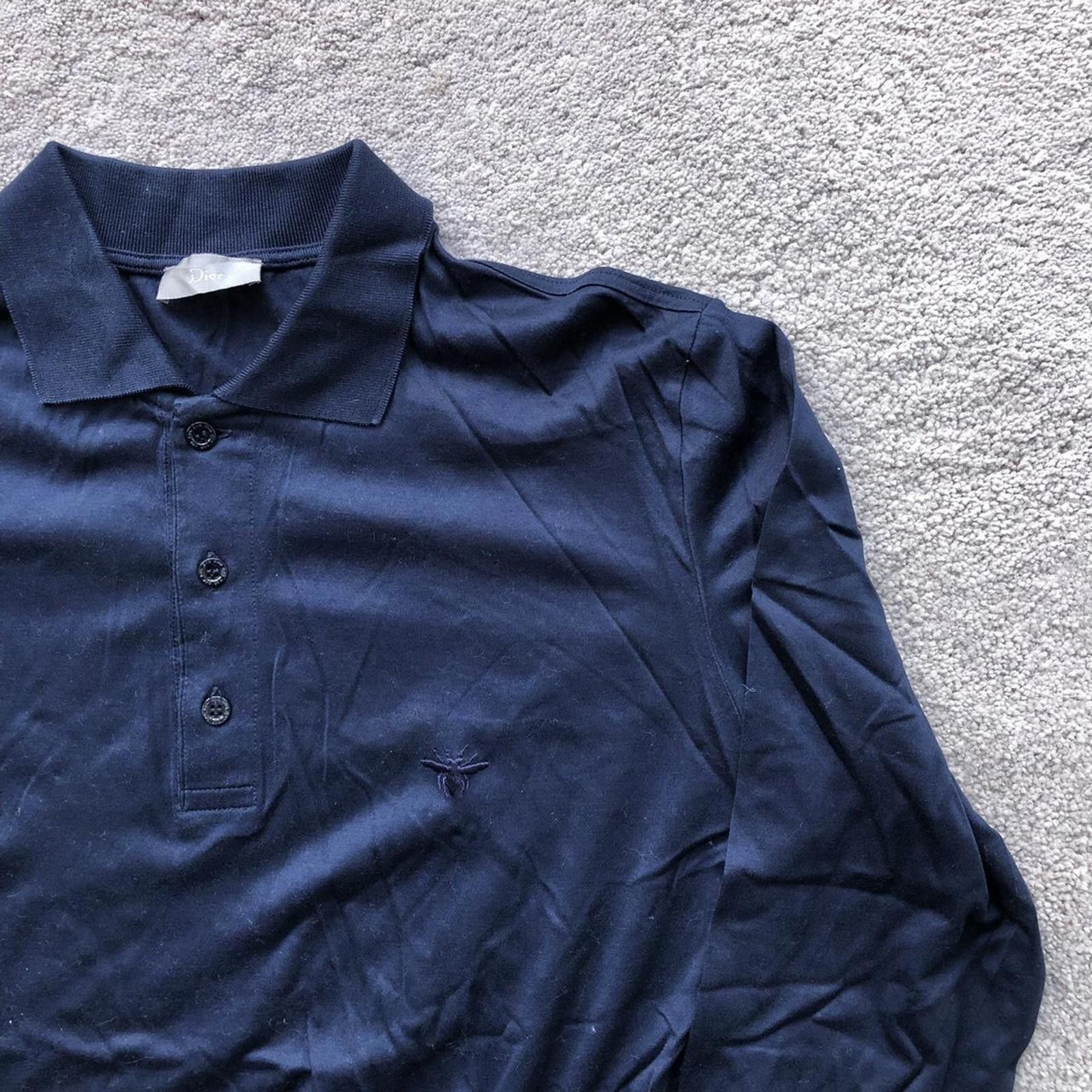 Dior Dior Homme Longsleeve Bee Polo Size US M / EU 48-50 / 2 - 2 Thumbnail