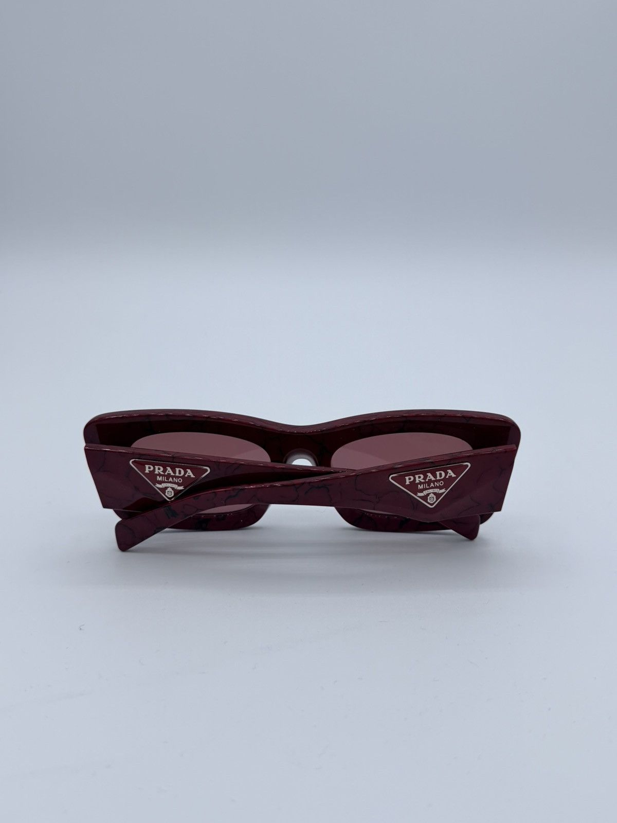 Prada Prada Sunglasses Etruscan Marble Red Violet Cat Eye Size ONE SIZE - 4 Thumbnail