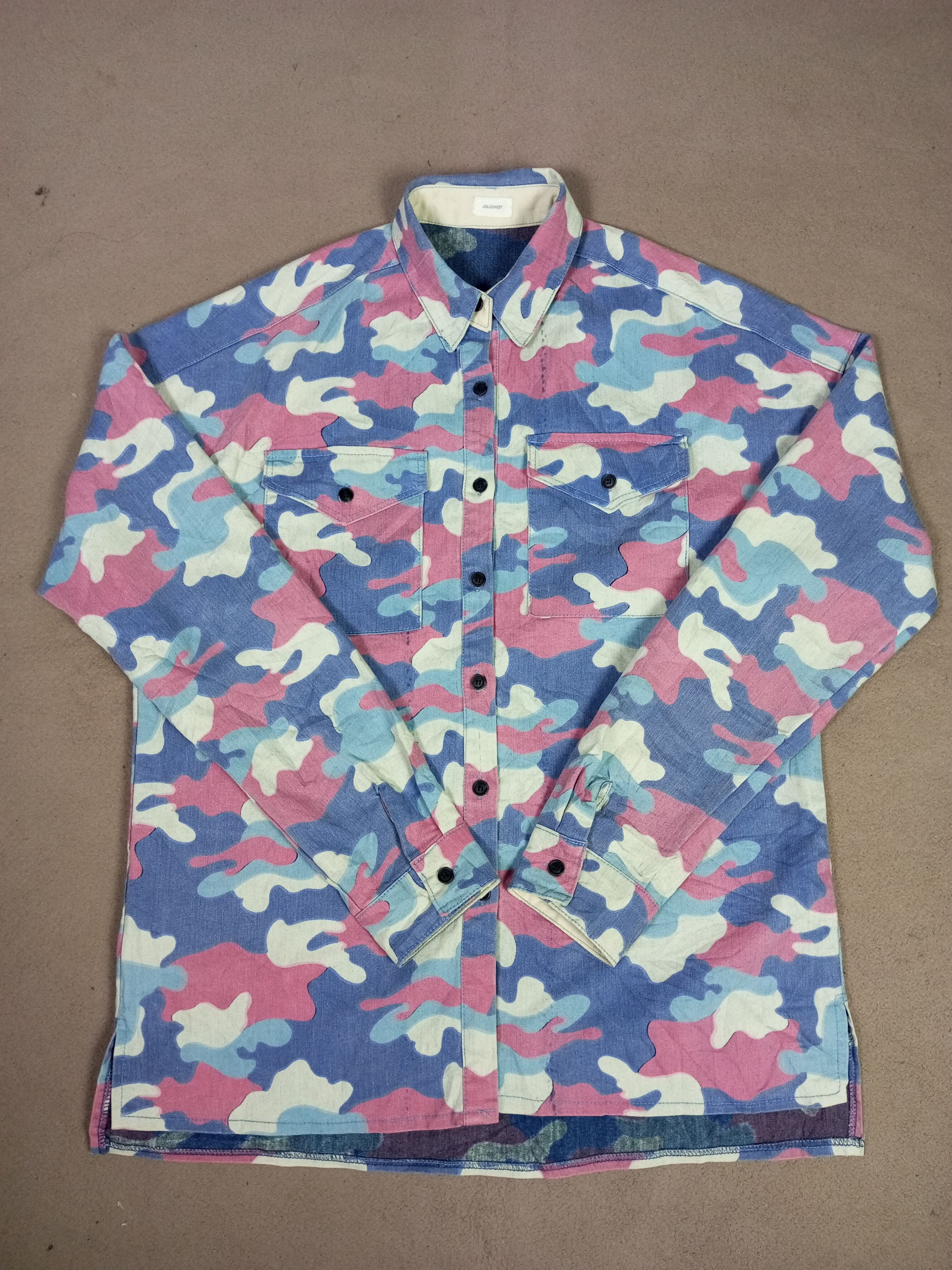 Japanese Brand Jolichiot multi colour camo street wear bape style Size US M / EU 48-50 / 2 - 12 Thumbnail