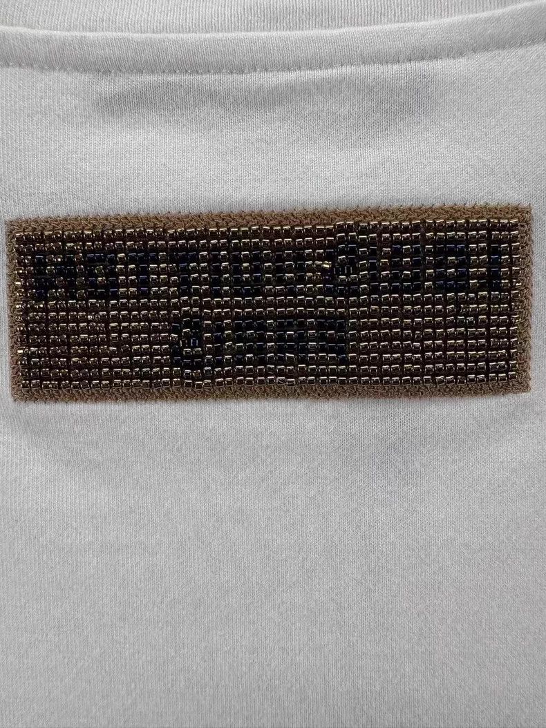Louis Vuitton LOUIS VUITTON White beaded short sleeves 2504-Nextarrow Size US S / EU 44-46 / 1 - 6 Thumbnail