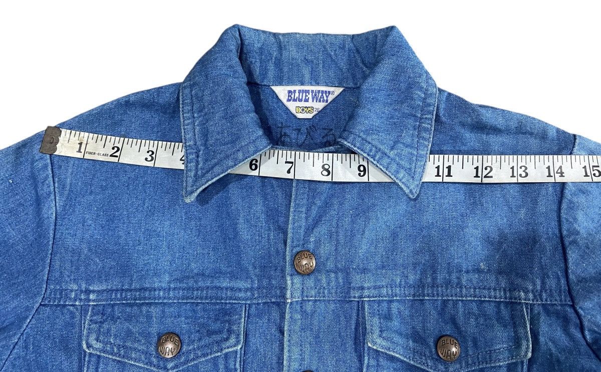 Vintage Vintage BLUE WAY Boys Denim Jacket Button Size US XXS / EU 40 - 17 Thumbnail