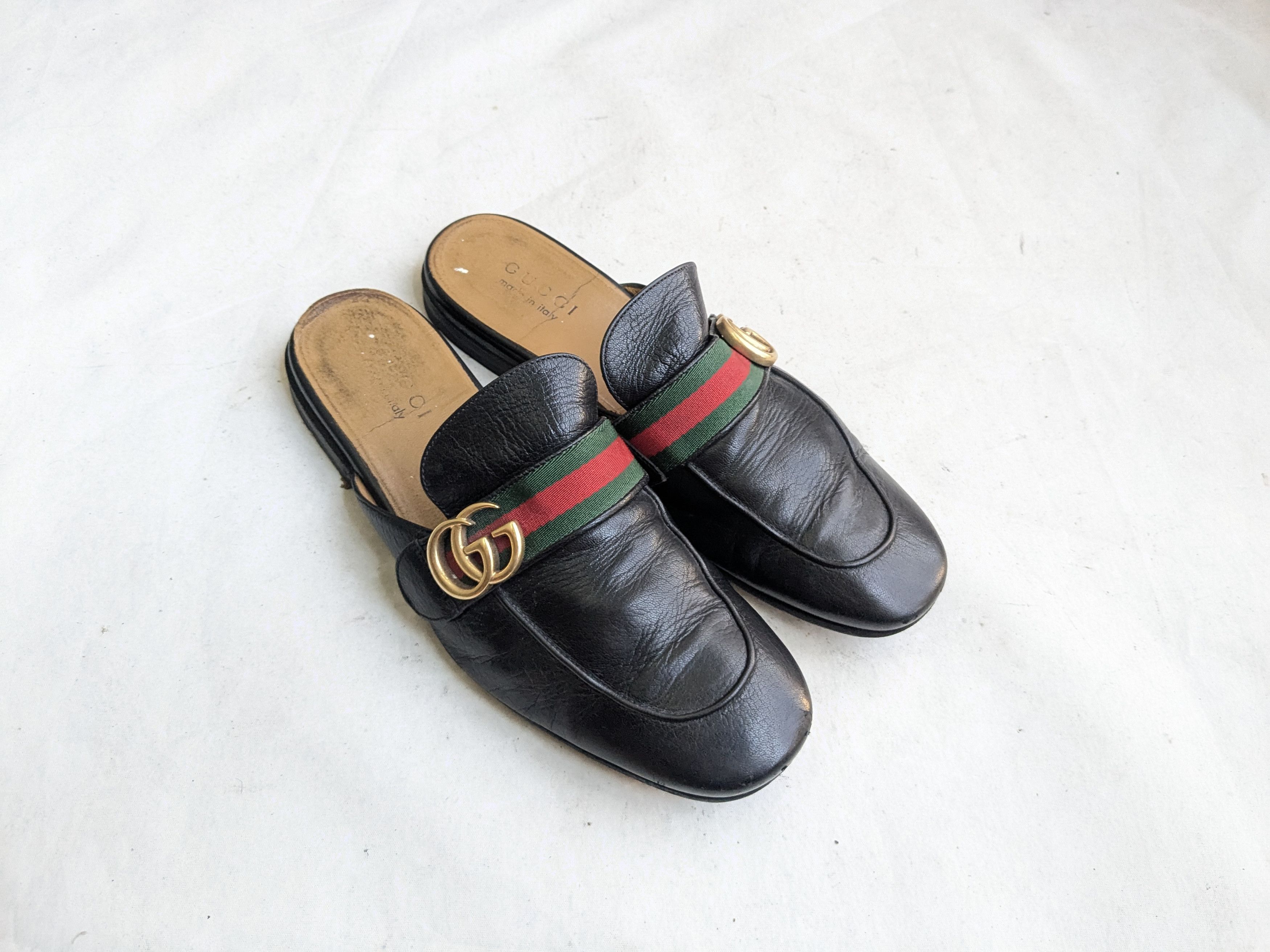 Gucci Gucci Horsebit Loafers Black Leather 8.5 Snaffle Mules Size US 8.5 / EU 41-42 - 1 Thumbnail