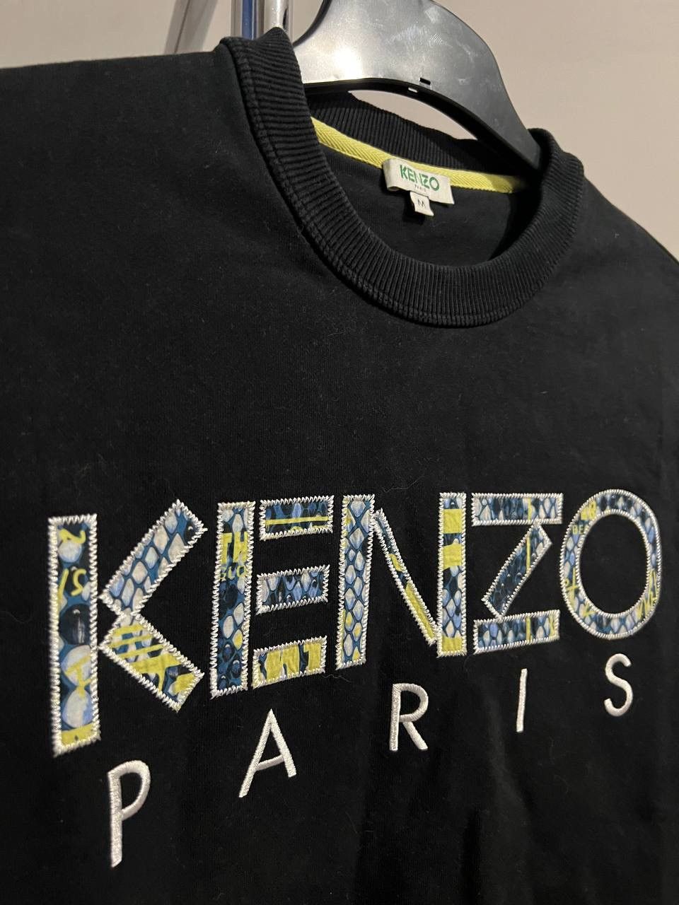 Kenzo KENZO PARIS BIG EMBROIDER LOGO DESIGN MENS SWEATSHIRT JUMPER Size US M / EU 48-50 / 2 - 6 Thumbnail