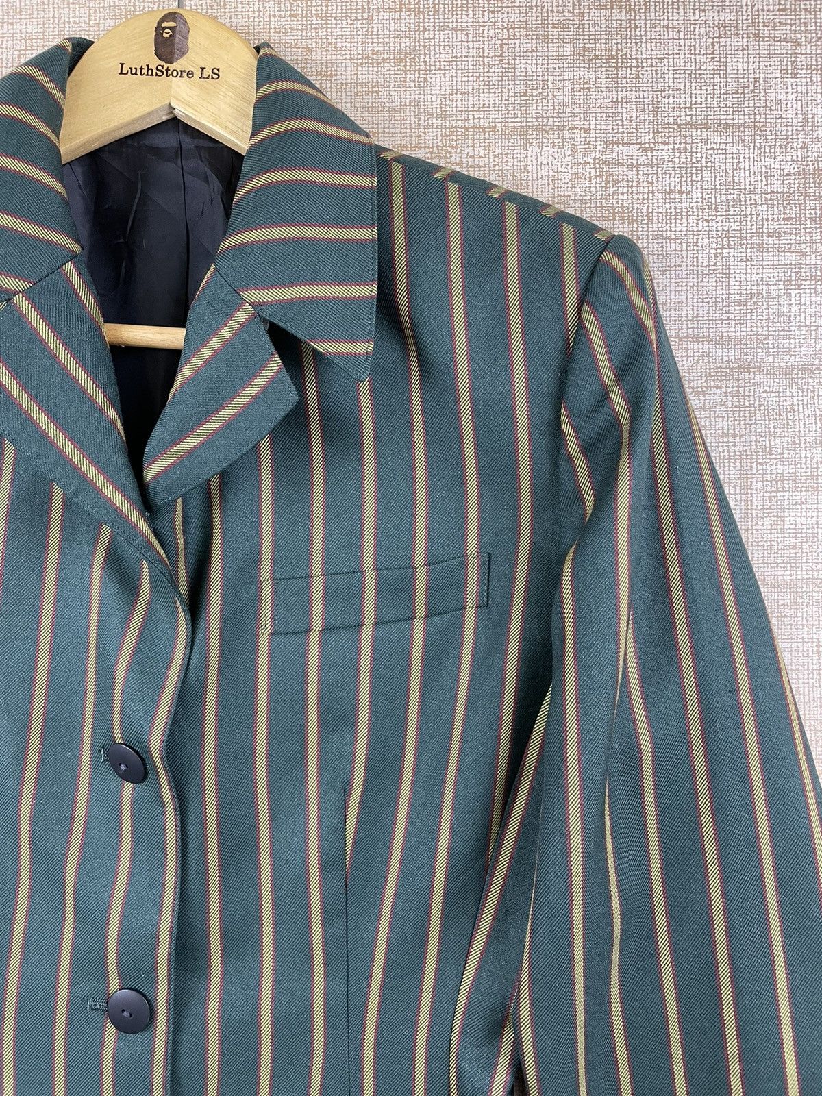 Jean Paul Gaultier 🔥Jean Paul Gaultier Junior Green Stripes Jacket Size US M / EU 48-50 / 2 - 10 Thumbnail