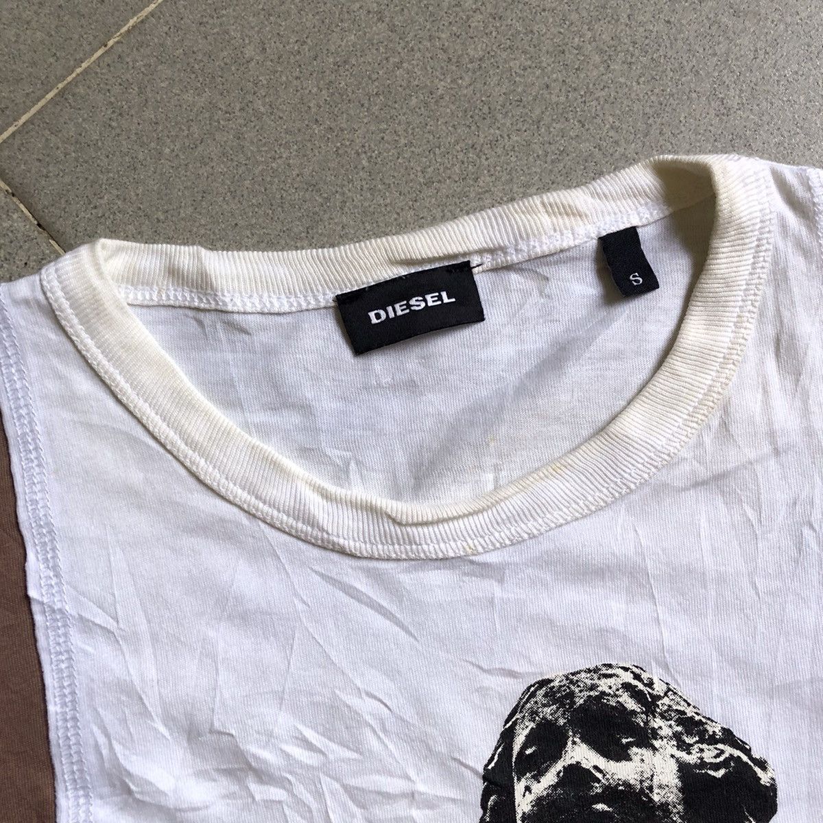 Diesel DIESEL Aesthetic Cut & Sew Rare Design T-Shirt Size US S / EU 44-46 / 1 - 7 Thumbnail