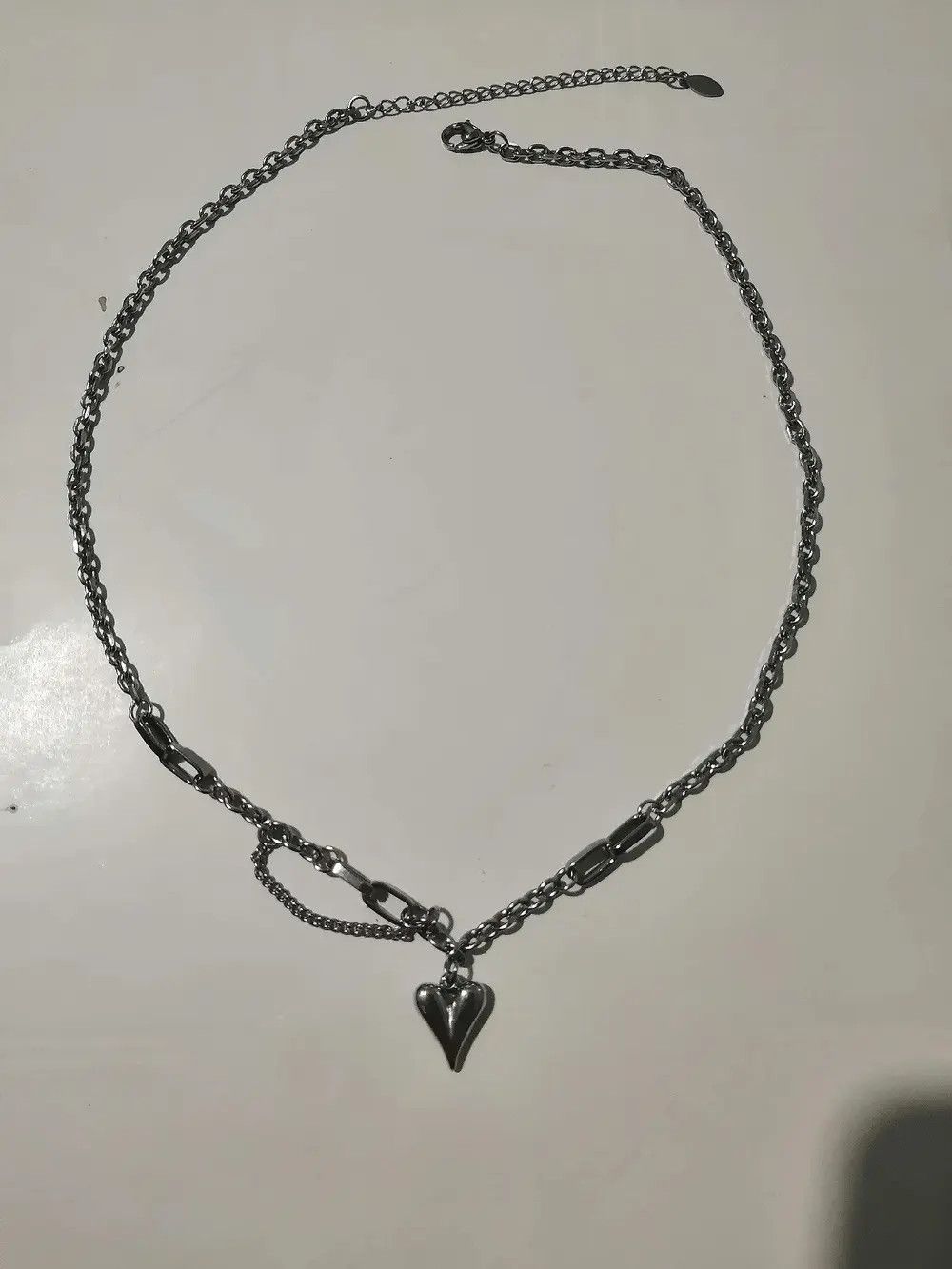 Jewelry Peach Heart Pendant Necklace Size ONE SIZE - 5 Thumbnail