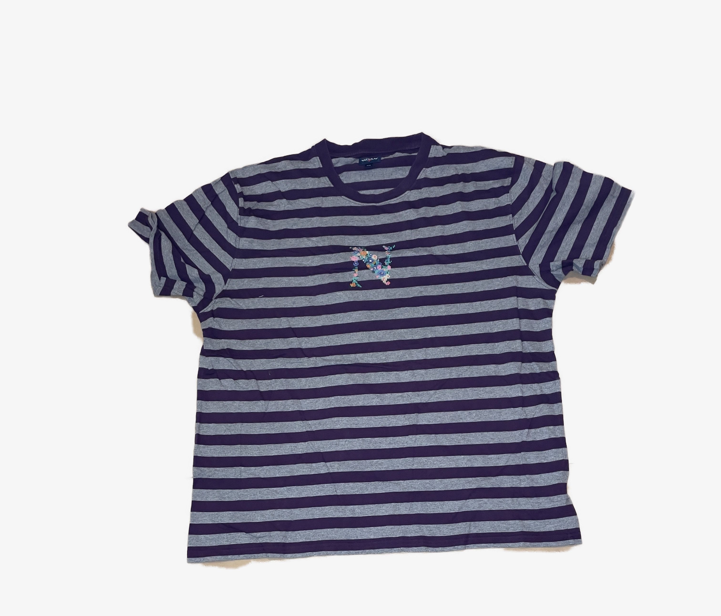 【THE MOZZ】Noah Stripe T-Shirt Striped Short Sleeve Top - Noah