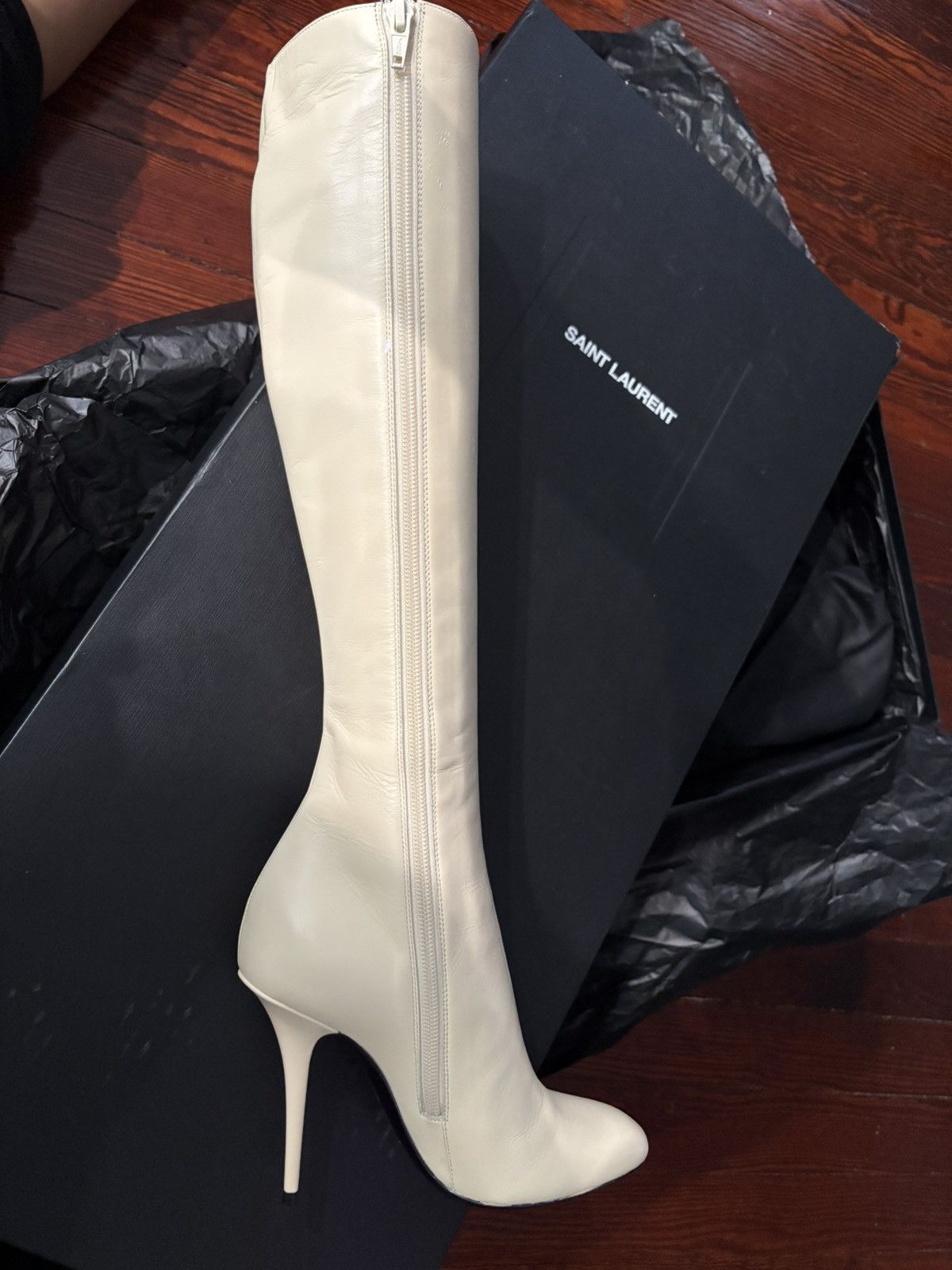 Saint Laurent Paris Saint Laurent Leather boots Size US 5 / IT 35 - 2 Thumbnail