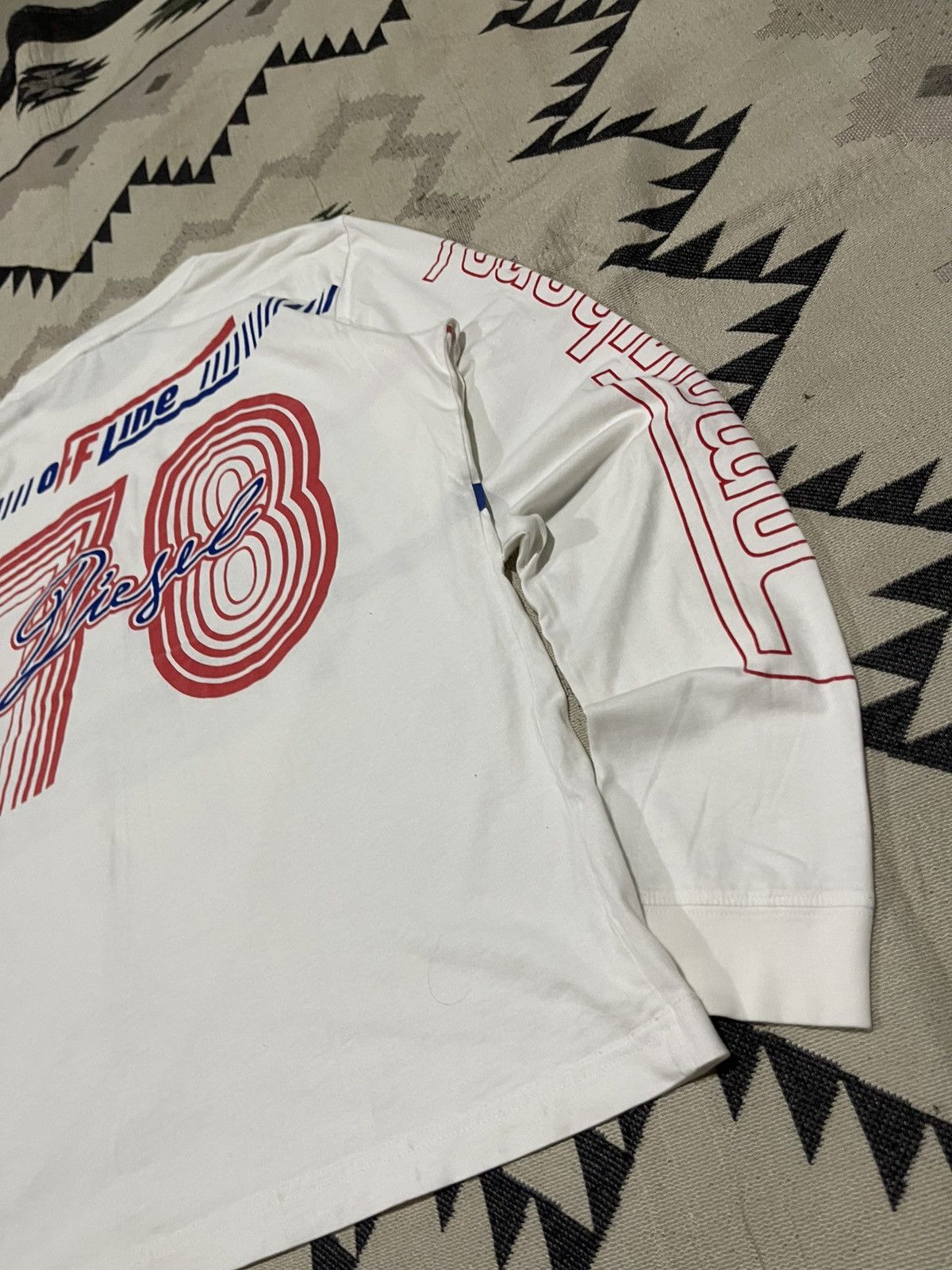 Diesel 2000s DIESEL BRAVE DOUBLE SIDED PRINT LONG SLEEVE SHIRT Size US L / EU 52-54 / 3 - 9 Thumbnail