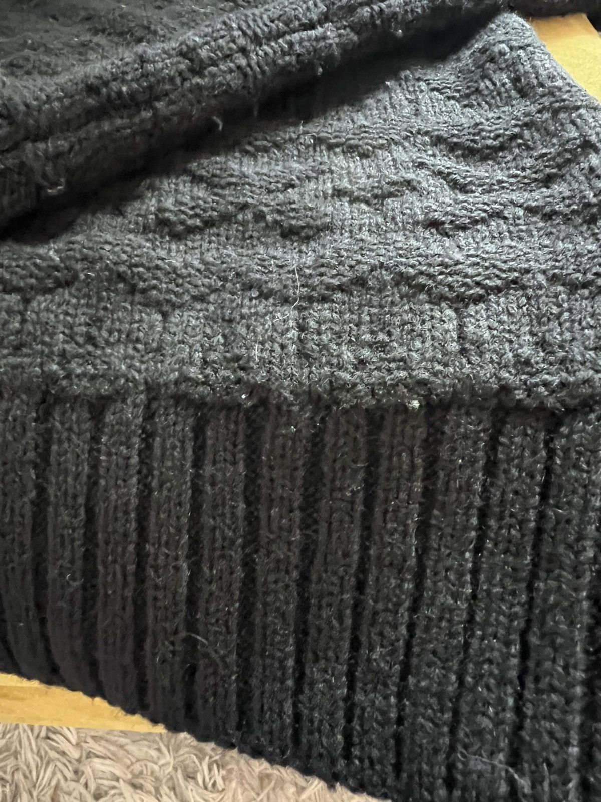 Fair isle turtle-neck sweater/jumper, IT50 or M/L, Japan