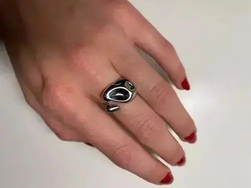 American Edition × Jewelry × Ring Of Fire Irregular Adjustable Ring Size ONE SIZE - 1 Thumbnail