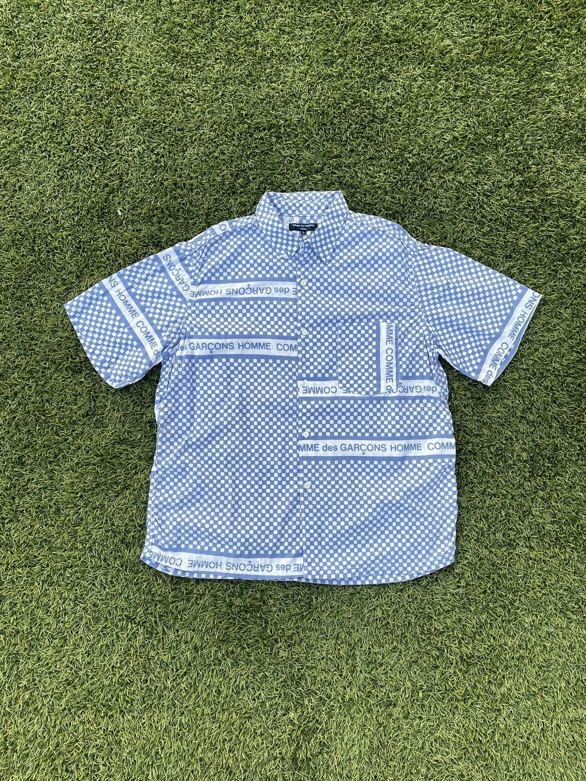 Comme des Garcons AW2003 Comme Des Garçons Homme Checkered Print Button Up Size US L / EU 52-54 / 3 - 1 Thumbnail