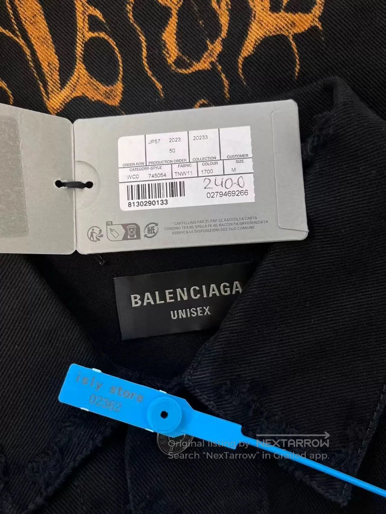 Balenciaga balenciaga black long sleeve denim jacket. Size US S / EU 44-46 / 1 - 5 Thumbnail