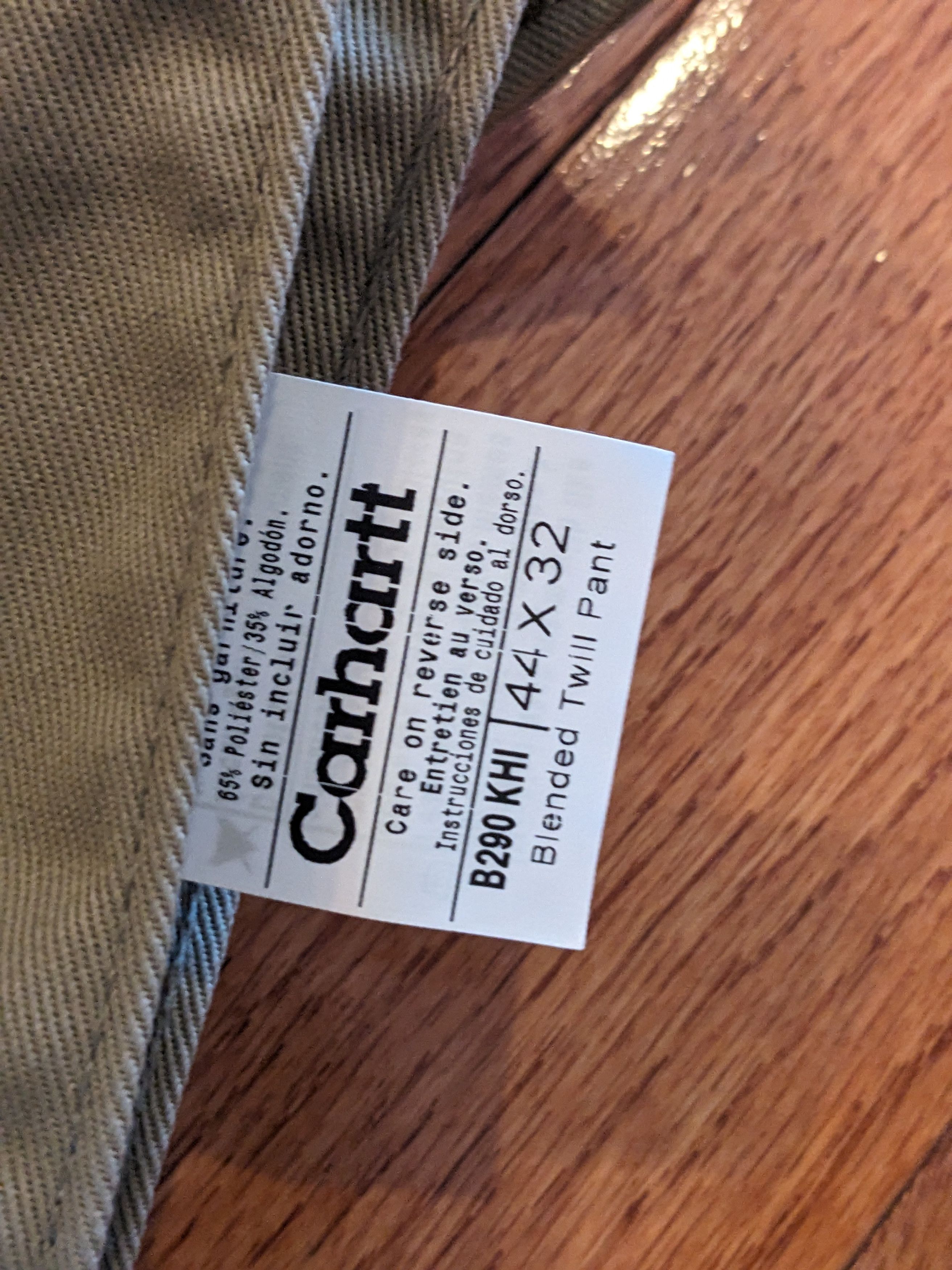 Carhartt × Vintage Carhartt 44x32 Relaxed Fit Twill Work Wear Khaki Pants Size US 44 / EU 60 - 5 Thumbnail