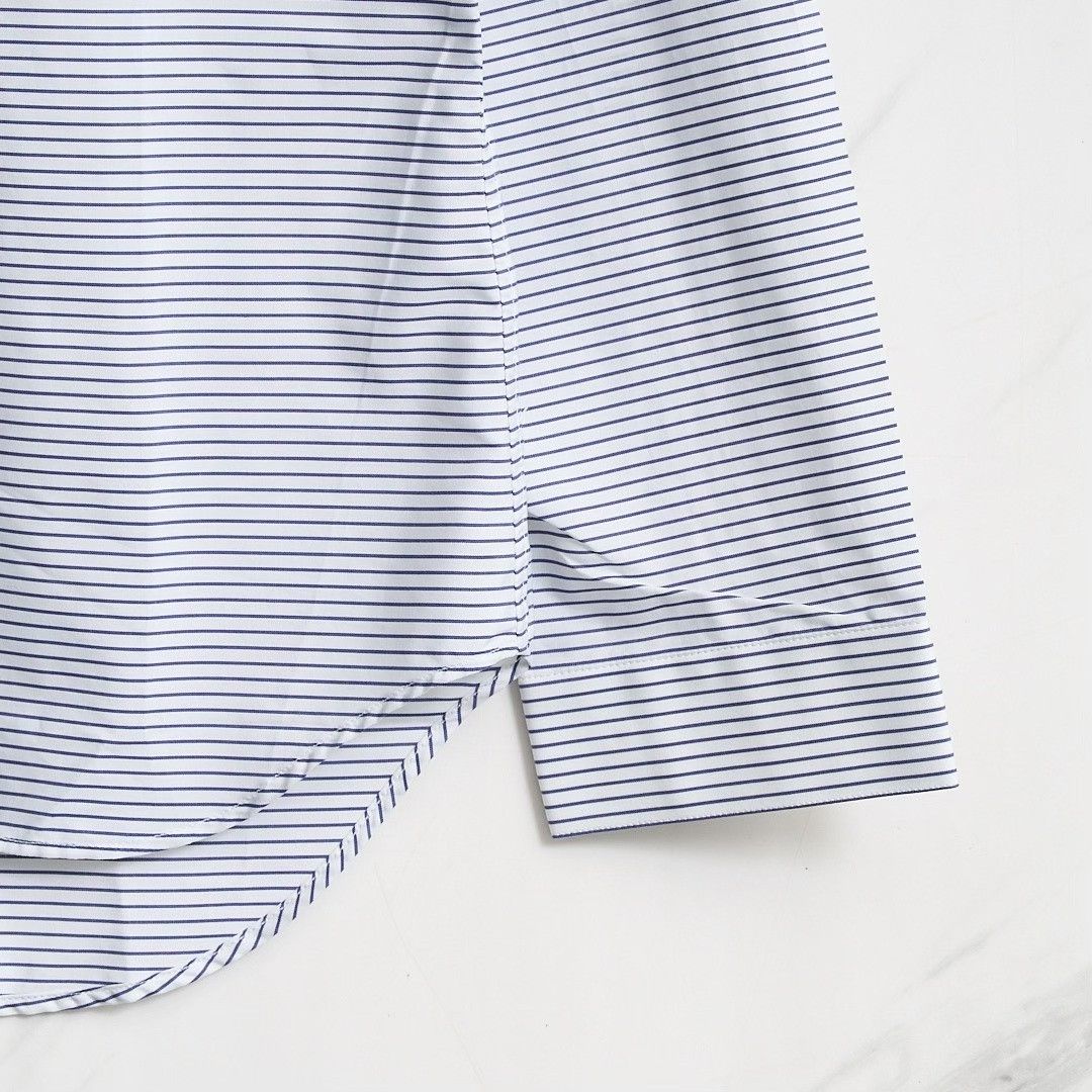 Dior Dior Men's Blue White Striped Shirt Size US S / EU 44-46 / 1 - 2 Thumbnail