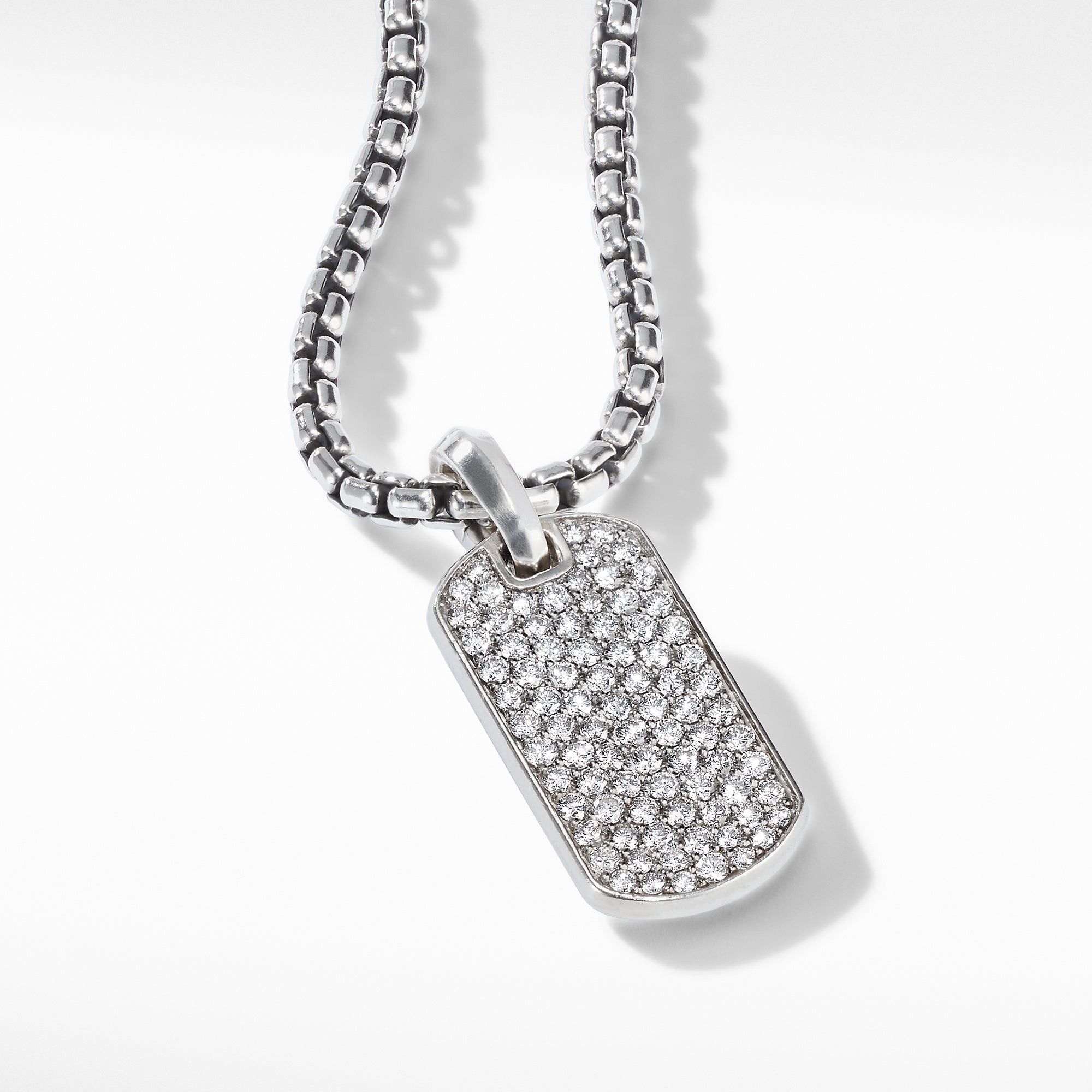 David Yurman o1w1db10526 D16644D Size:7/Pave Tag in Sterling Silver Size ONE SIZE - 3 Thumbnail