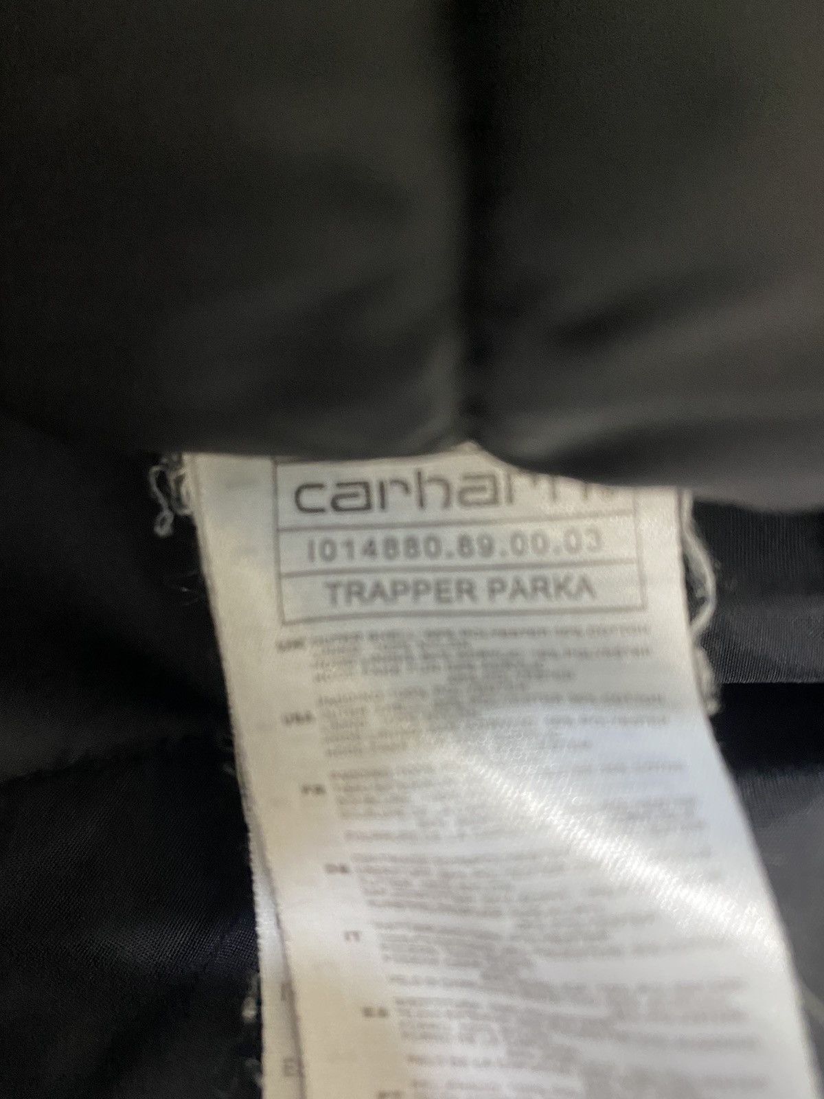 Carhartt Wip Carhartt WIP Trapper Parka, size XL, black, used Size US XL / EU 56 / 4 - 6 Thumbnail