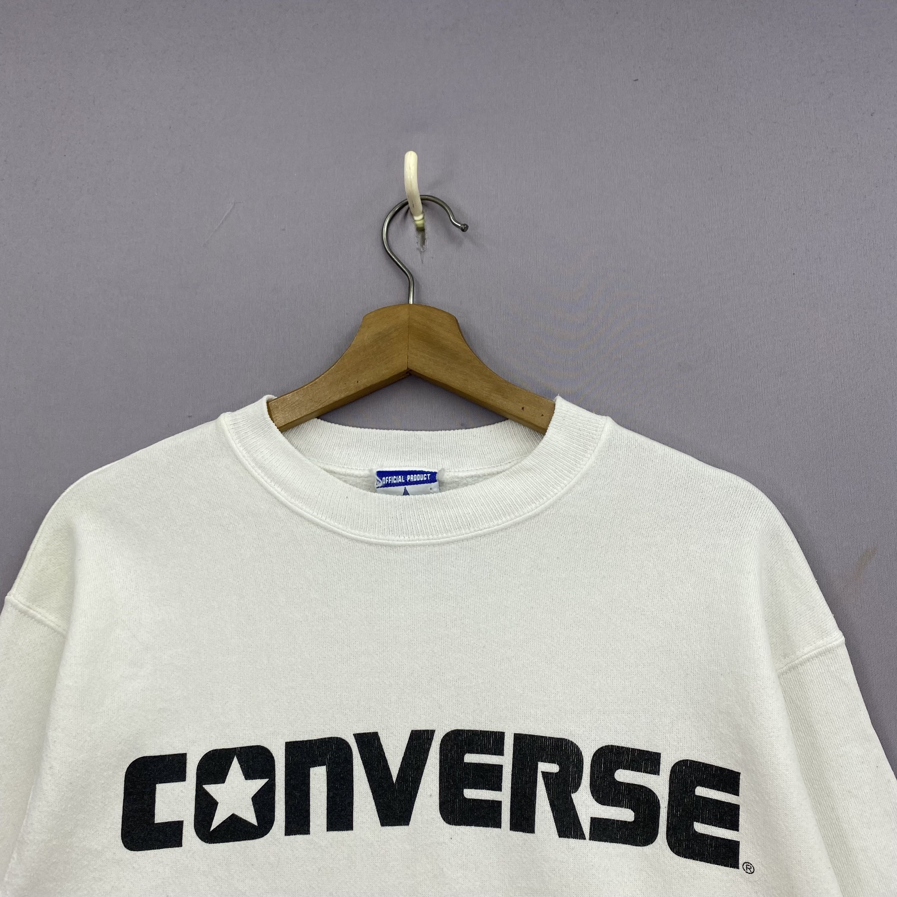 Converse Vintage 90s Converse Sweater Spellout Sweatshirt Jumper Size US S / EU 44-46 / 1 - 3 Thumbnail