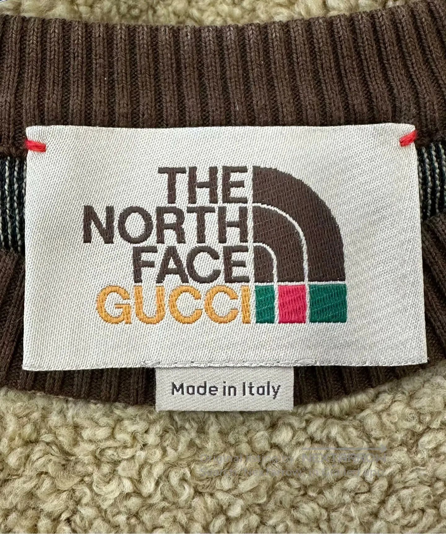 Gucci Guicci Beige Lamb Fleece Sweatshirt| Size US XXS / EU 40 - 3 Thumbnail