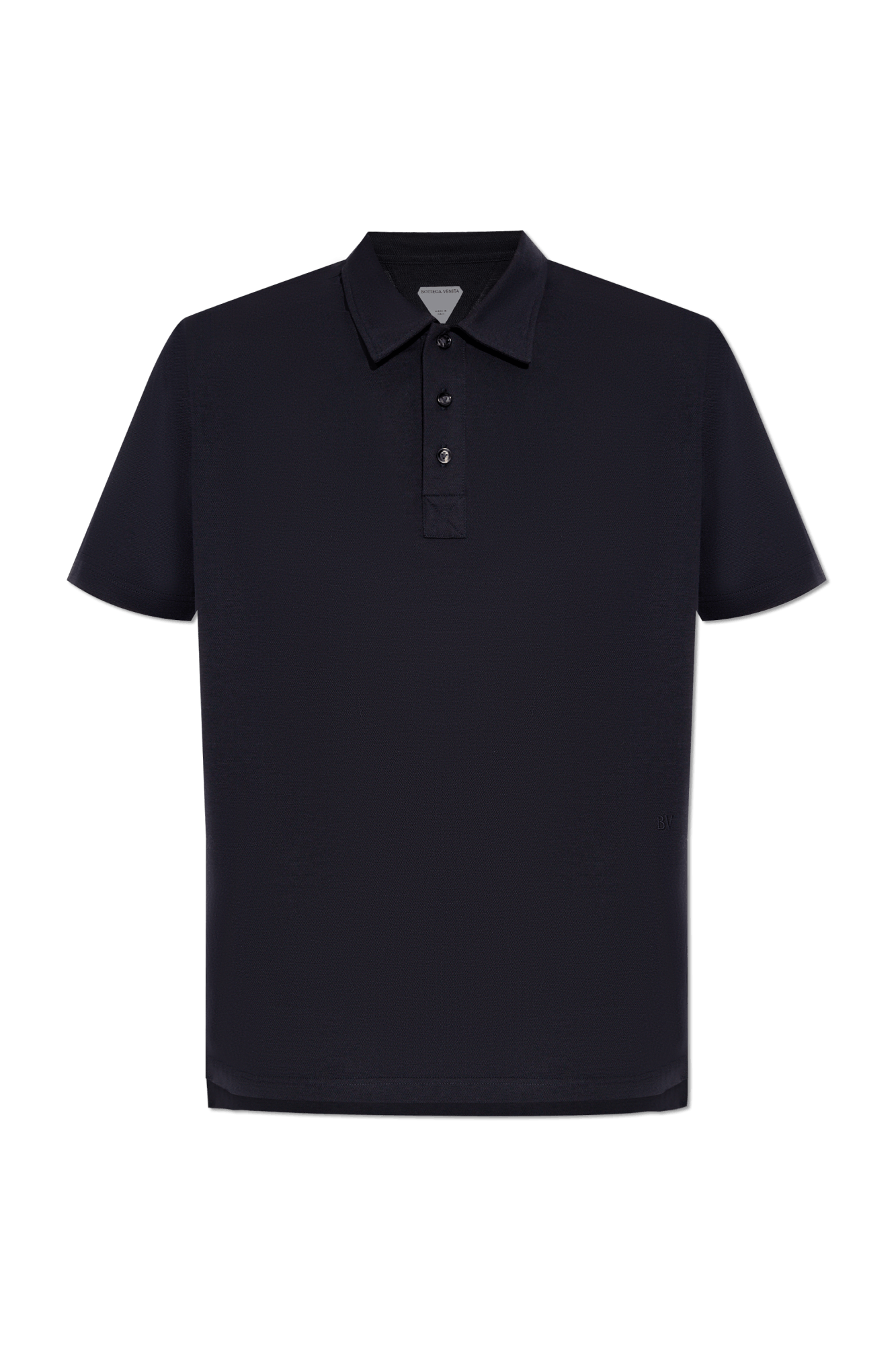 Bottega Veneta o1bcso1str0426 Light Cotton Piquet Polo Shirt in Navy Size US XL / EU 56 / 4 - 1 Thumbnail