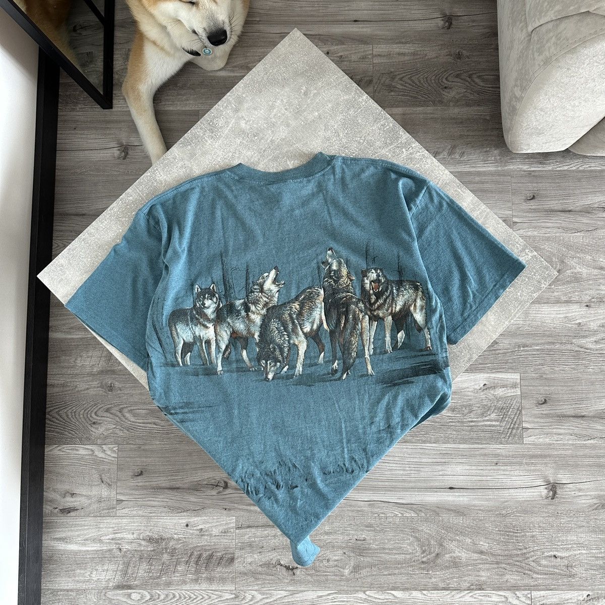 Habitat Vintage 90s Habitat Wolf Pride tee AOP Animals y2k rare og Size US XL / EU 56 / 4 - 7 Thumbnail