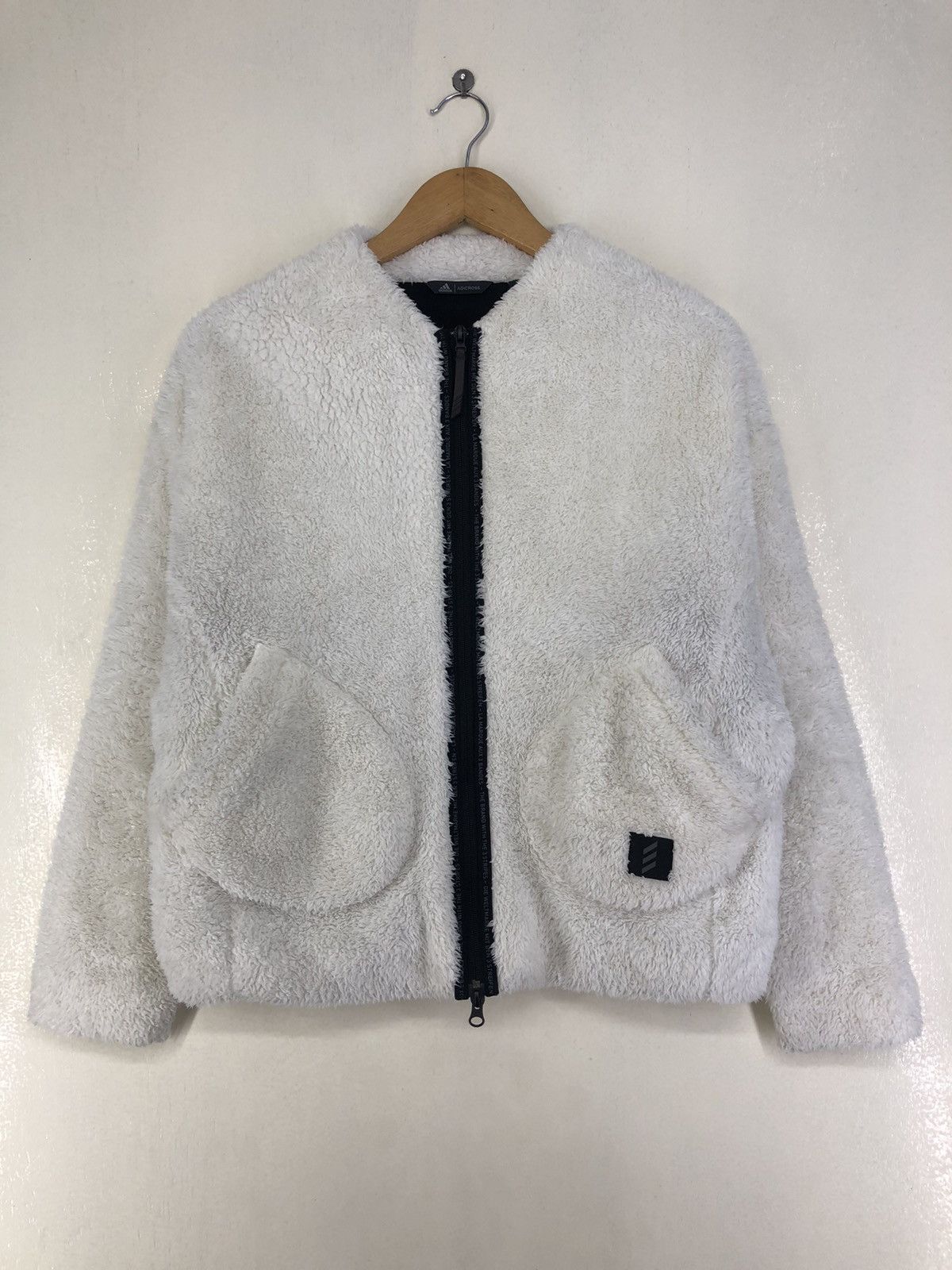 Adidas Adidas Adicross Fleece White Jacket Size US M / EU 48-50 / 2 - 1 Thumbnail