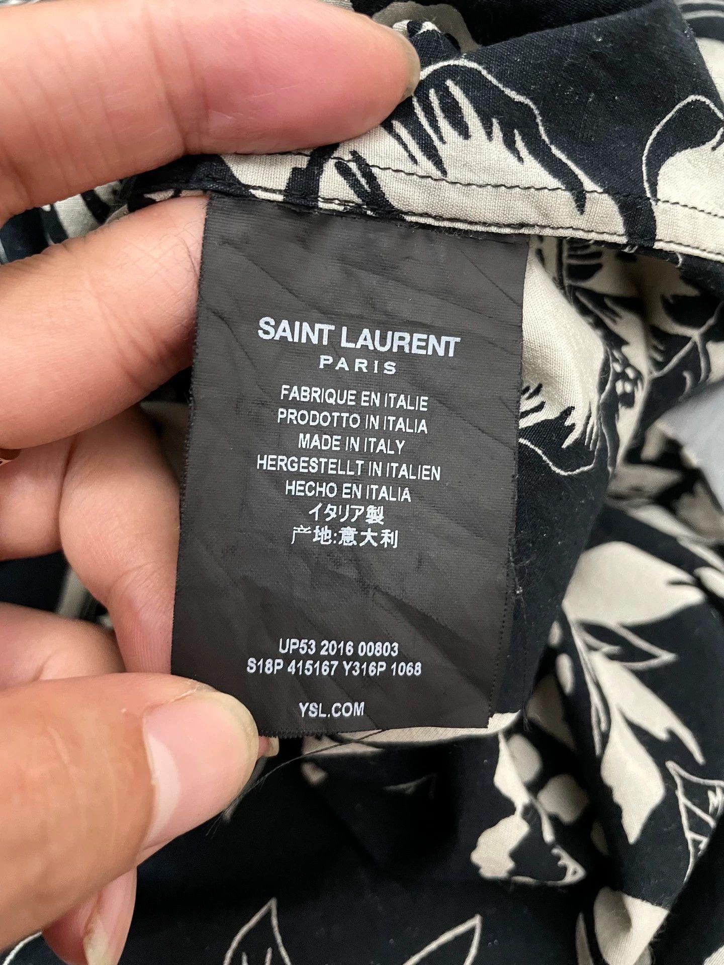 Saint Laurent Paris Authentic Saint Laurent SLP Fall/Winter 2016 shirt Size US M / EU 48-50 / 2 - 5 Thumbnail