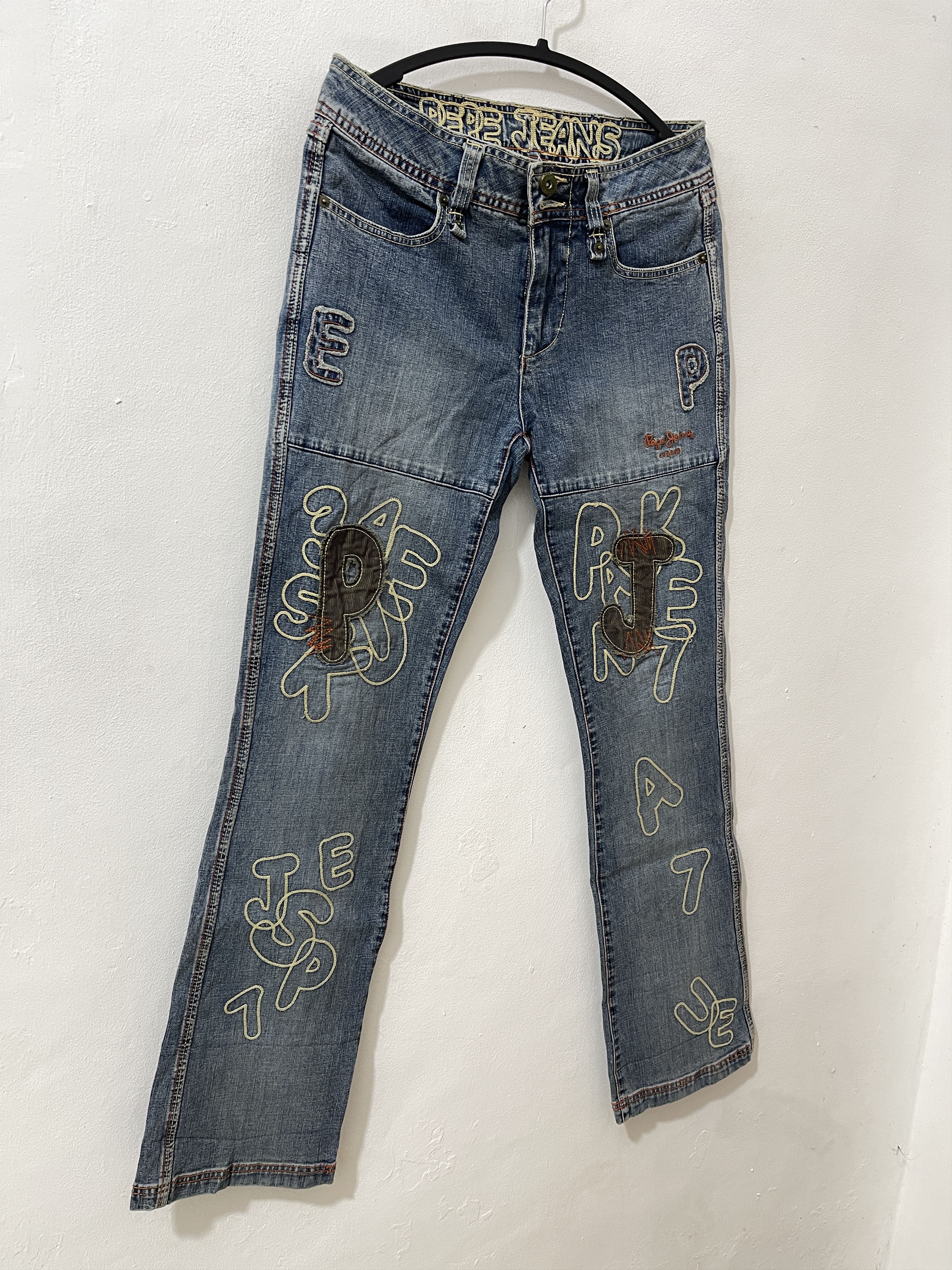 Pepe Jeans Pepe Jeans Archive Y2k Crazy Patchwork Pants Size US 29 - 3 Thumbnail