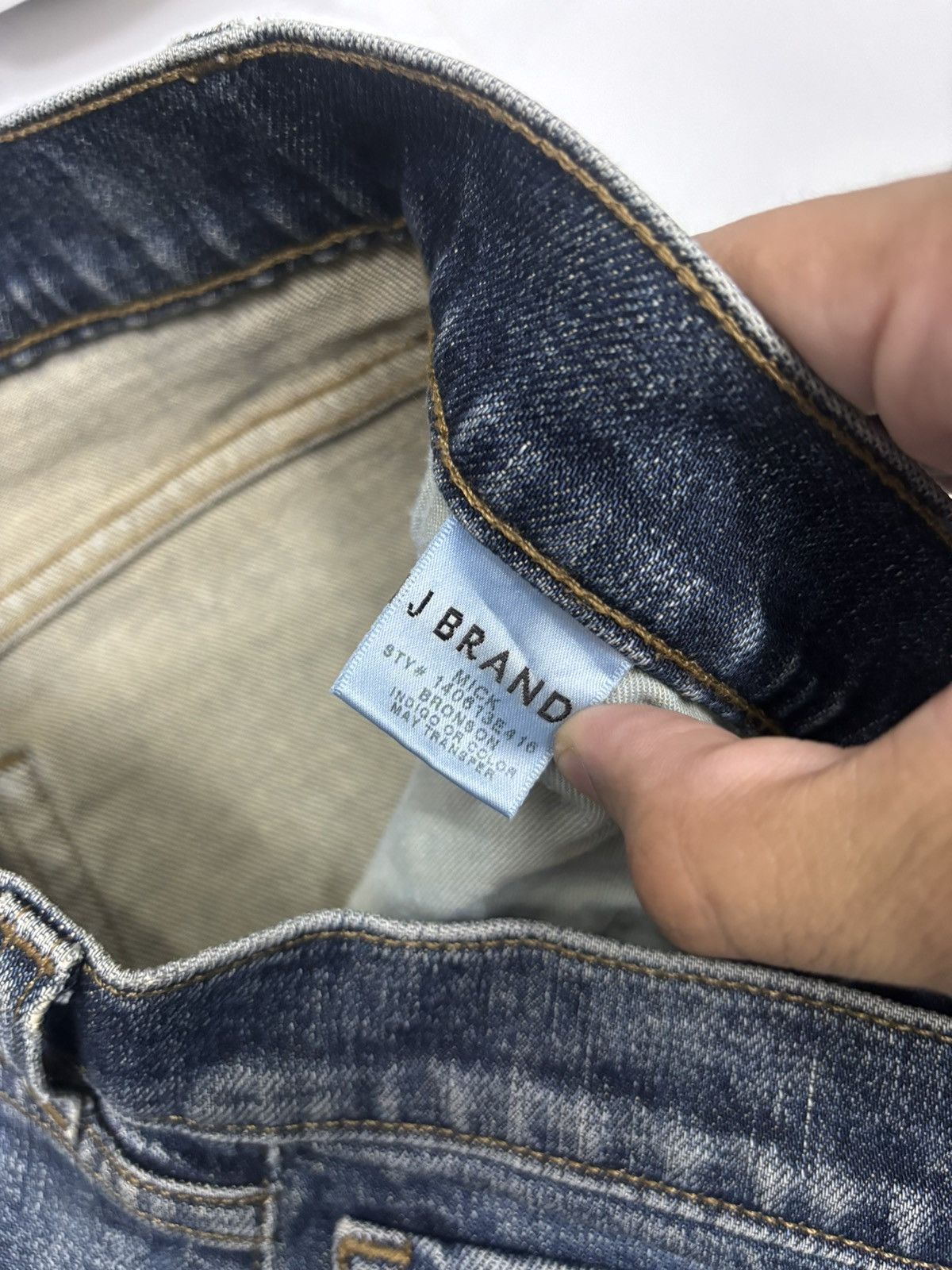 If Six Was Nine J Brand Indigo Distressed Denim Jeans Size US 30 / EU 46 - 10 Thumbnail