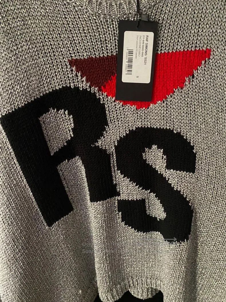 Raf Simons Raf Simons RS Silver Sequin Sweater. Size US S / EU 44-46 / 1 - 4 Thumbnail