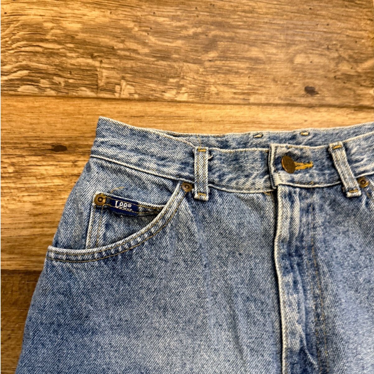 Lee Vintage Lee High Waisted Acid Washed Jeans Size 28" / US 6 / IT 42 - 6 Thumbnail