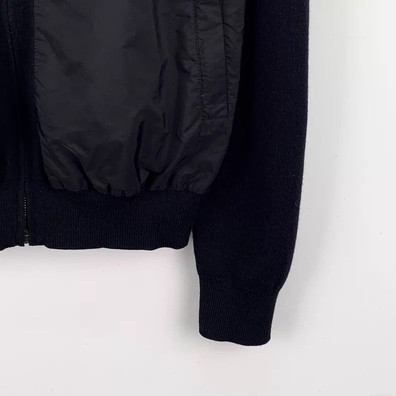 Prada Prada Black wool stand-up collar zipper long-sleeved jacke Size US S / EU 44-46 / 1 - 4 Thumbnail