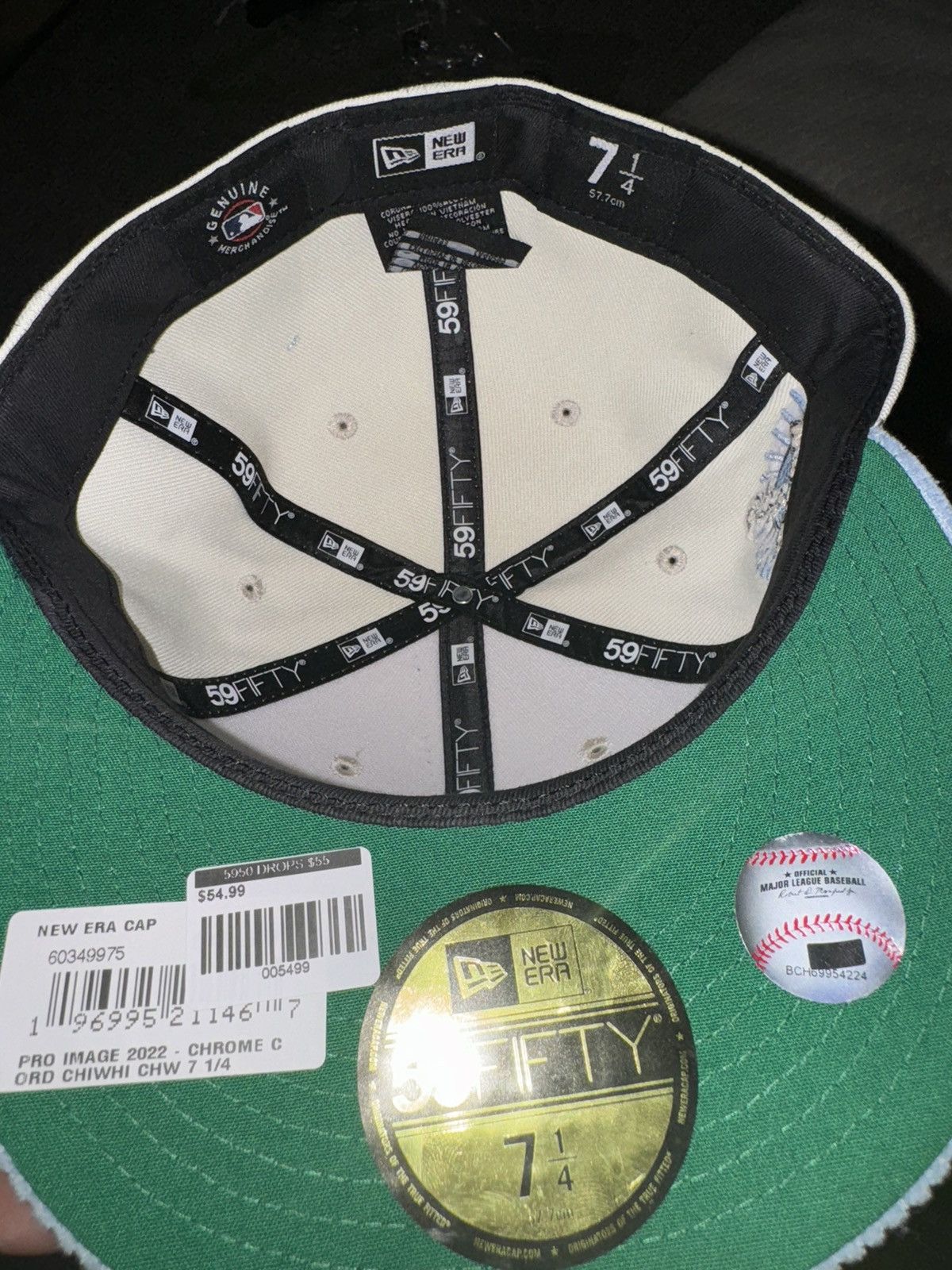 New Era White Sox iced out 7 1/4 Size ONE SIZE - 5 Thumbnail