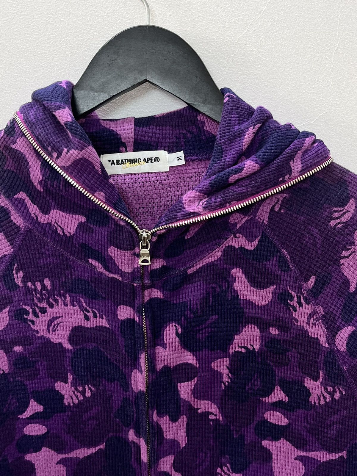 Bape A BATHING APE FLAME THERMAL HOODIE Size US M / EU 48-50 / 2 - 2 Thumbnail